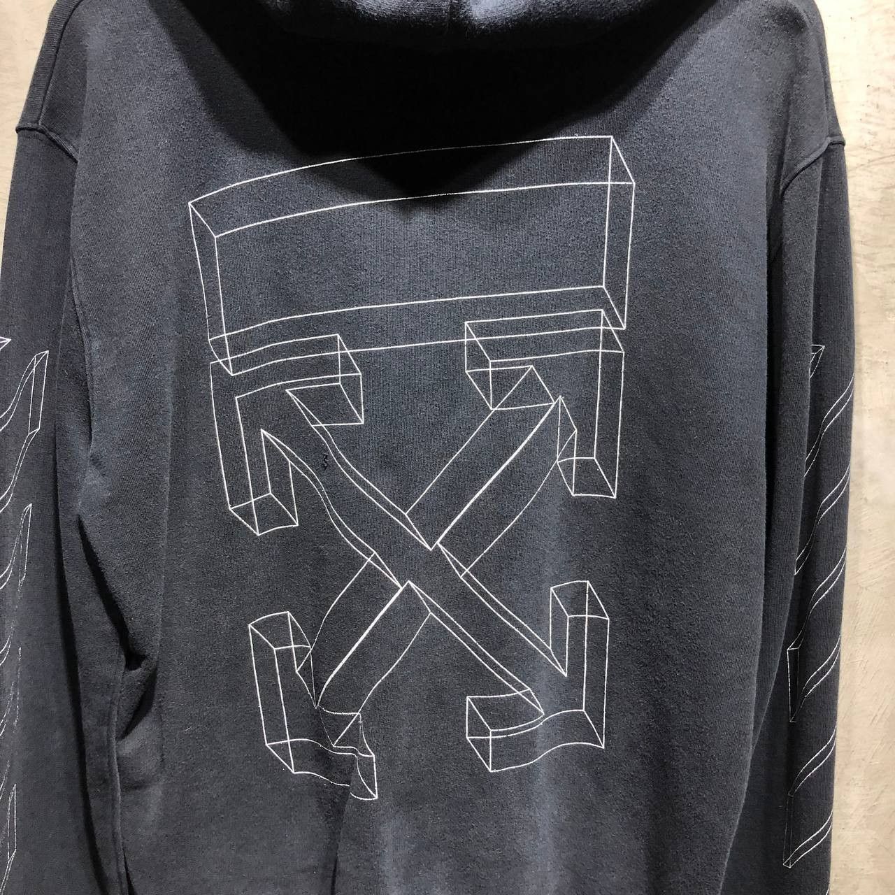 Off-White Off-White 3D stencil arrows zip-up hoodie Size US L / EU 52-54 / 3 - 2 Thumbnail