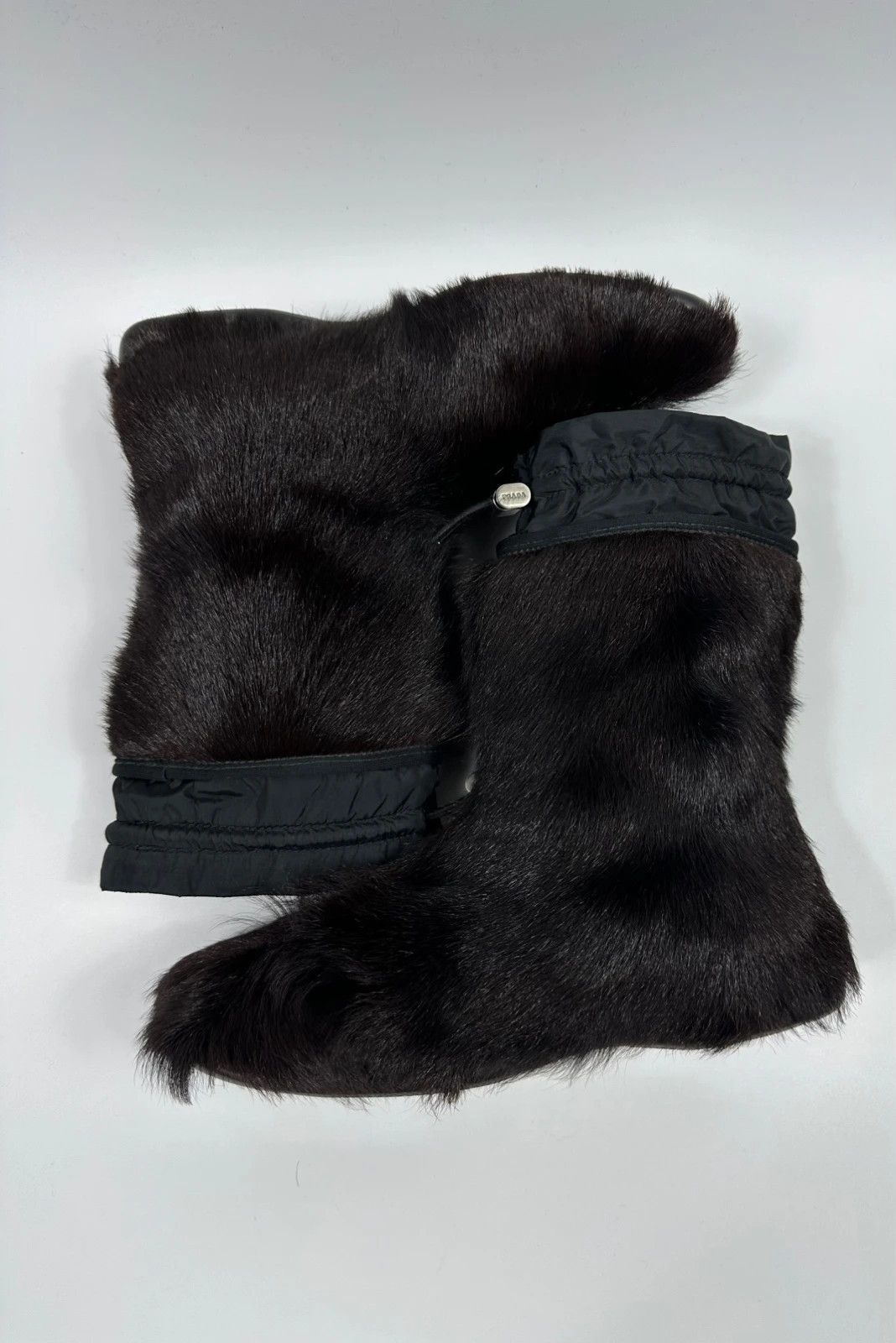 Prada Prada Sport FW99 Brown Fur Yeti Boots Size US 9 / IT 39 - 7 Thumbnail