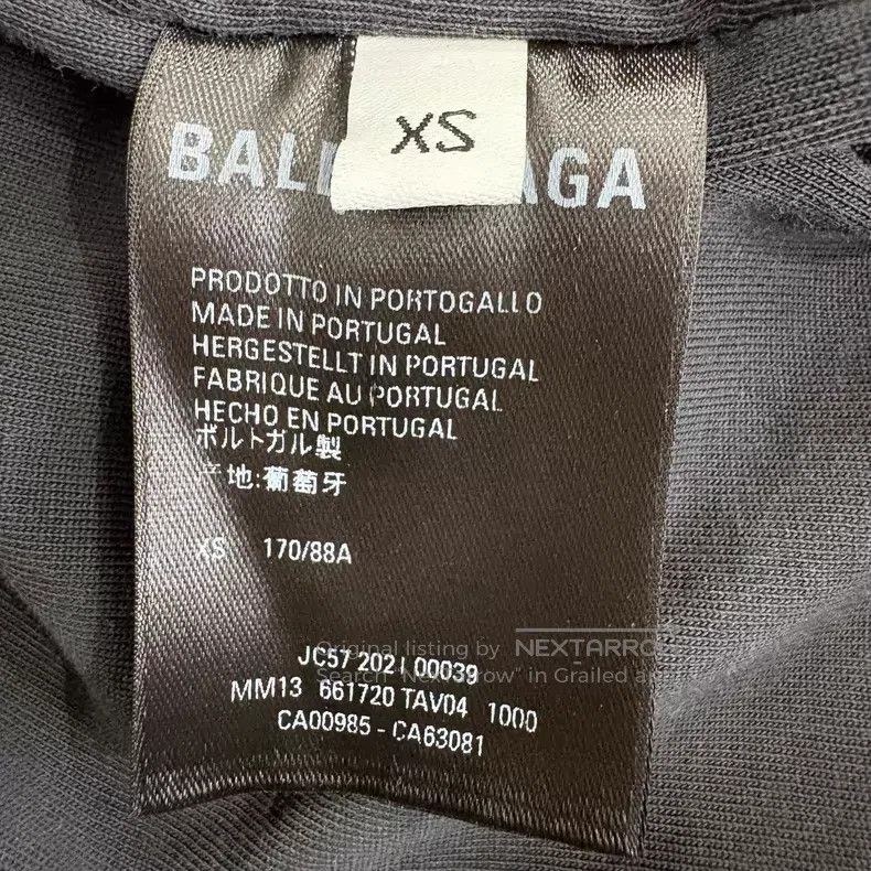 Balenciaga Balenciaga Washed Black Cotton Long Overcoat Size US XS / EU 42 / 0 - 4 Thumbnail