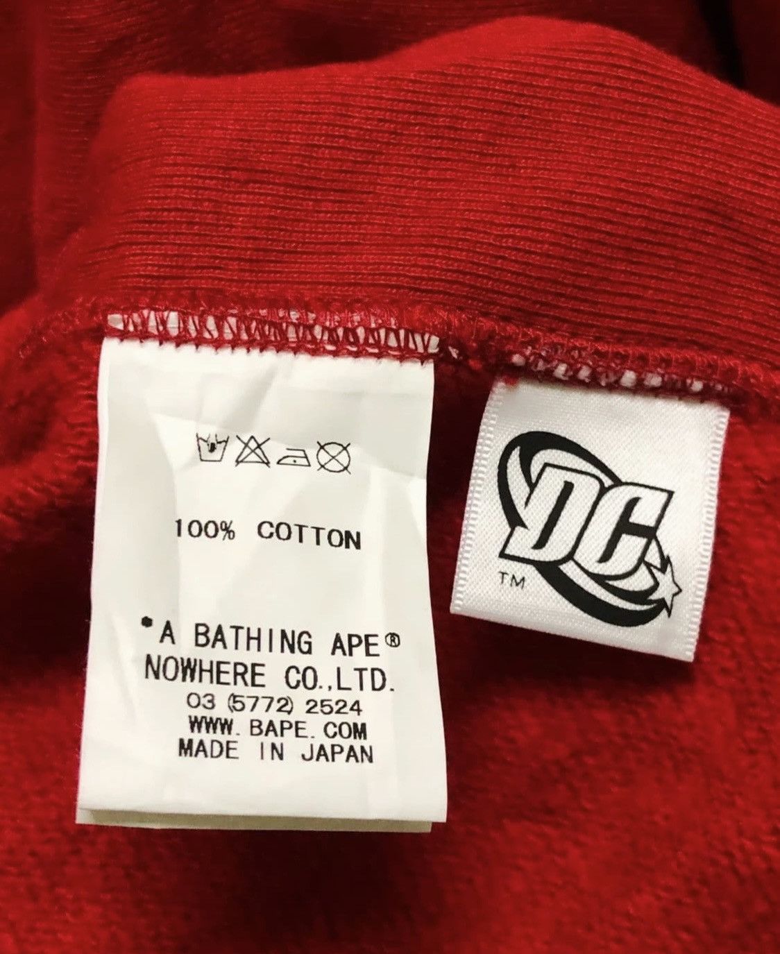 Bape × DC Comics Bape x DC comics 07FW Flash Crewneck Red M Size US M / EU 48-50 / 2 - 6 Thumbnail