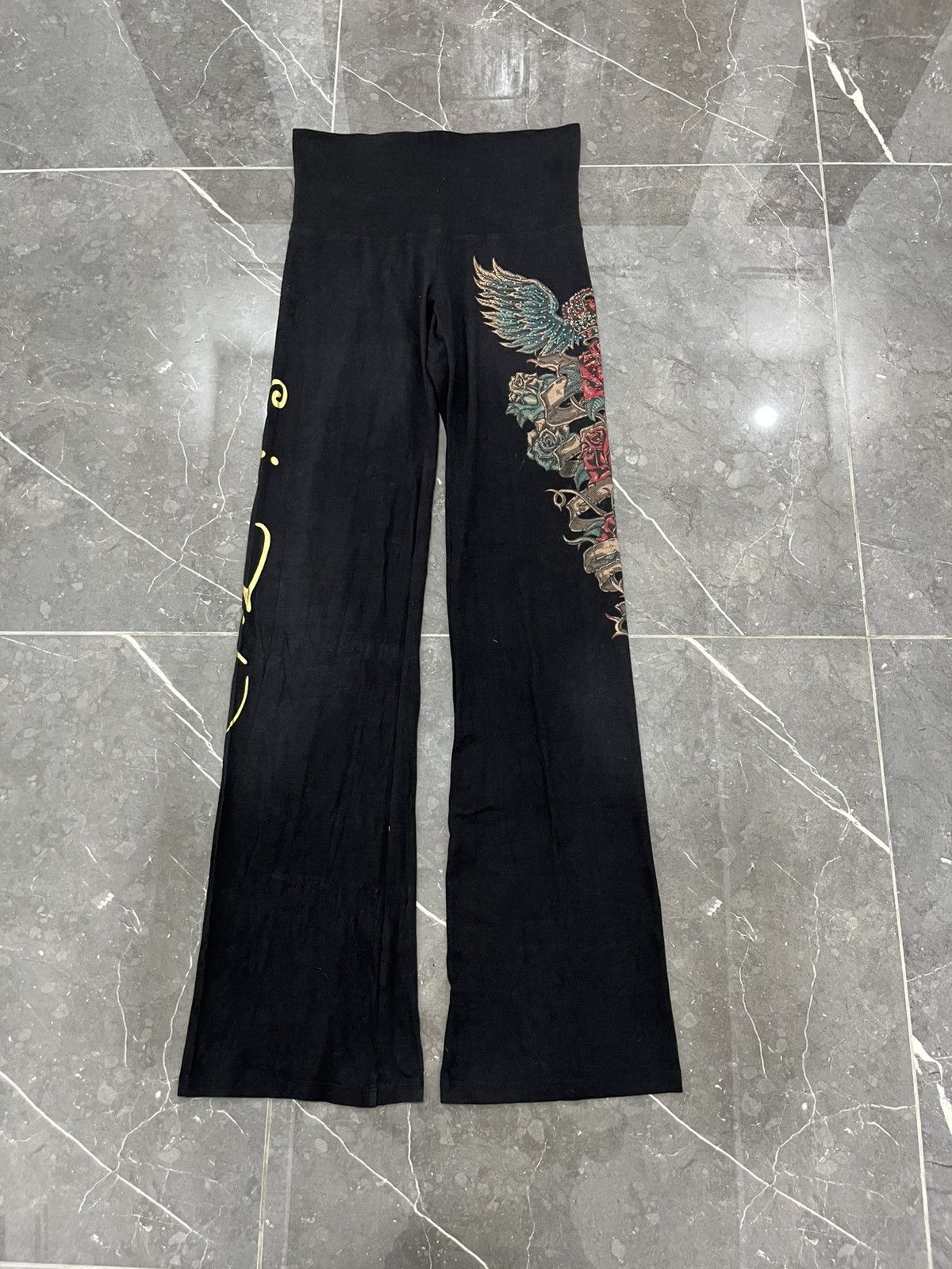 Affliction × Ed Hardy × True Religion Spicy holic flared sweatpants Size 30" / US 8 / IT 44 - 1 Thumbnail
