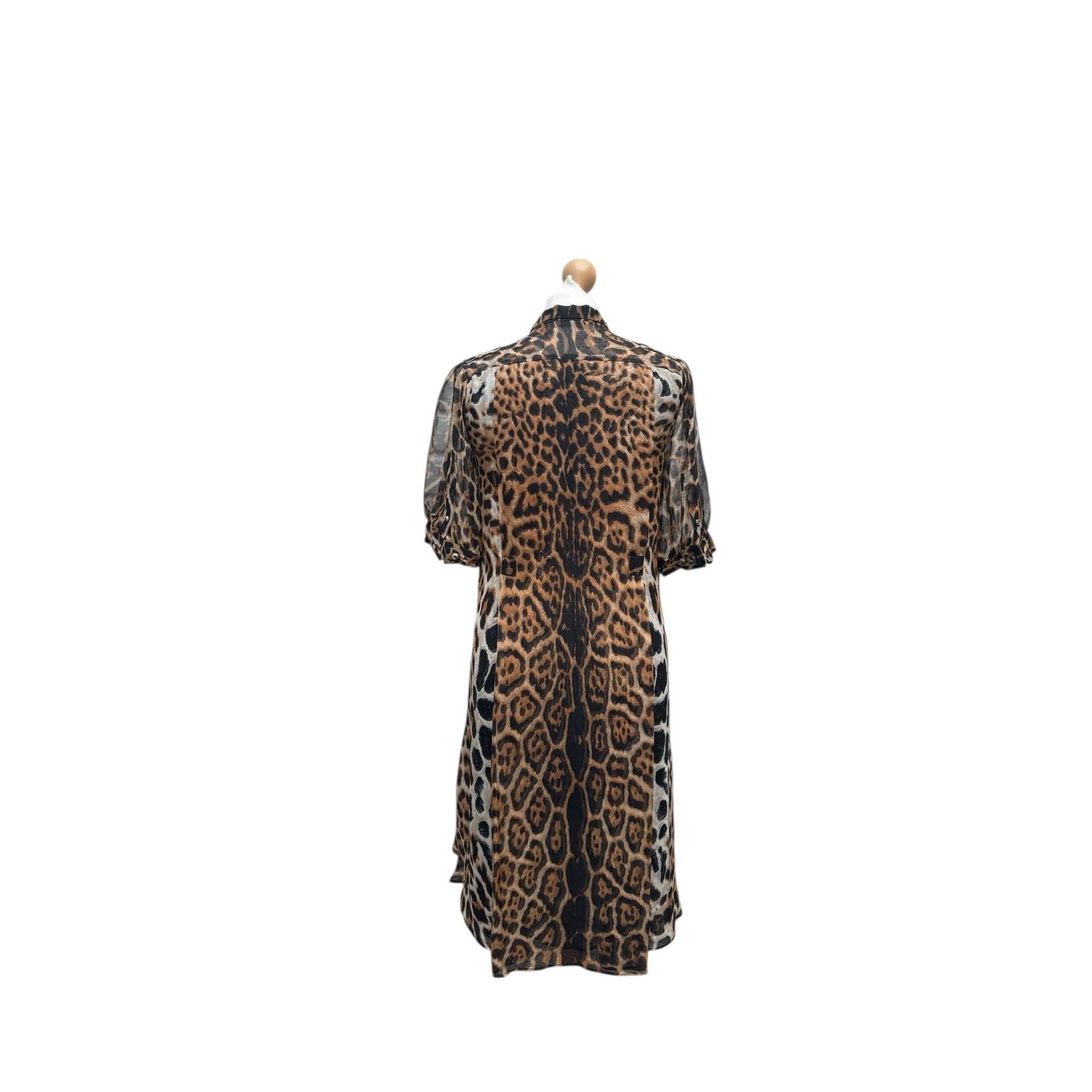 Yves Saint Laurent Tom Ford Leopard Silk Dress Size XS / US 0-2 / IT 36-38 - 5 Thumbnail