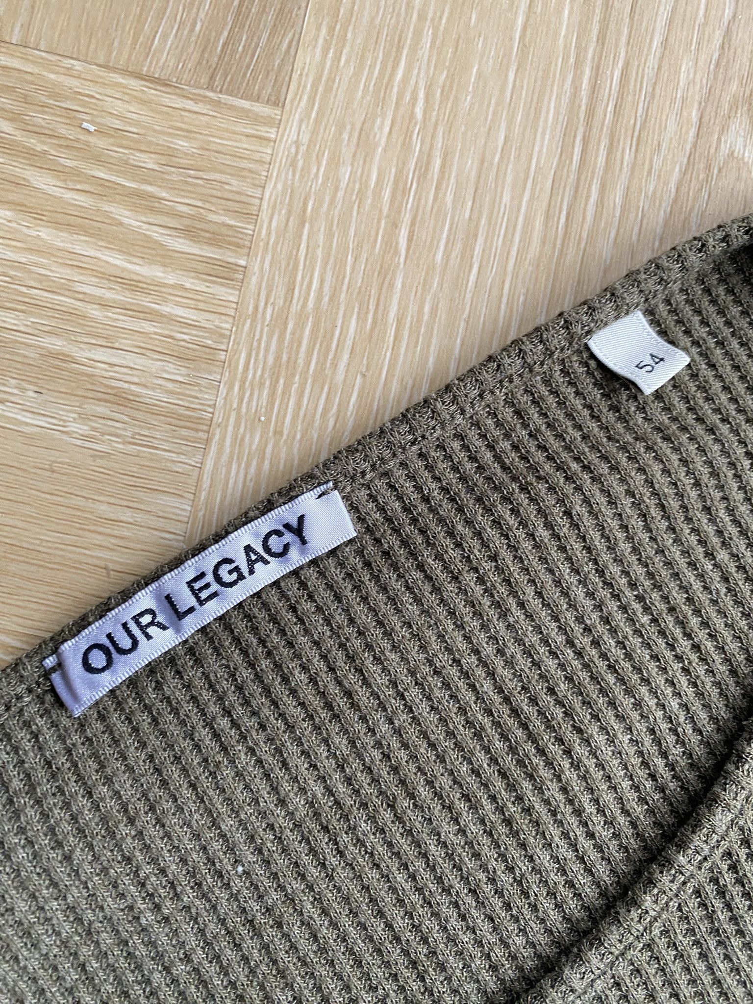 Our Legacy Forest Green Waffle - Fine Longsleeve Size US XL / EU 56 / 4 - 7 Thumbnail