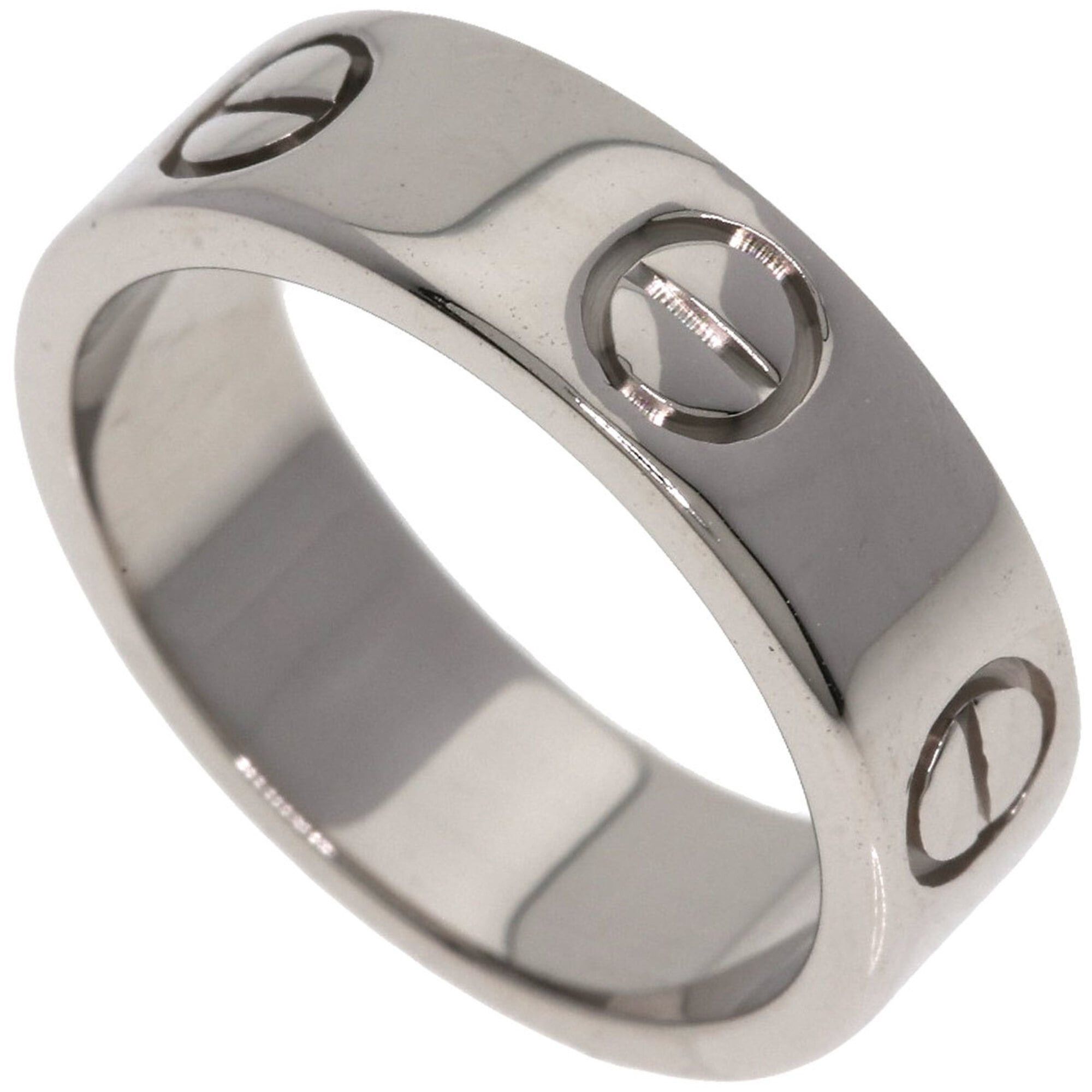 Cartier Cartier Love Ring #48, 18K White Gold, Women's Ring, CARTIER Size ONE SIZE - 1 Thumbnail