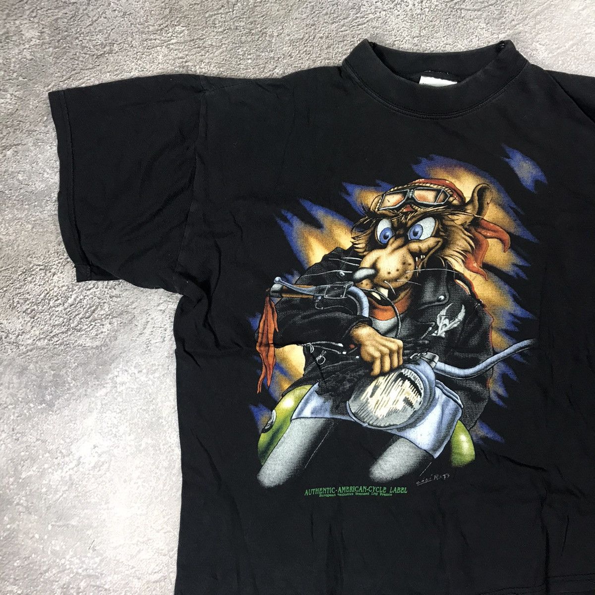Vintage Vintage 90s Graphic Tee Motorcycle Biker Y2K Streetwear L Size US L / EU 52-54 / 3 - 3 Thumbnail