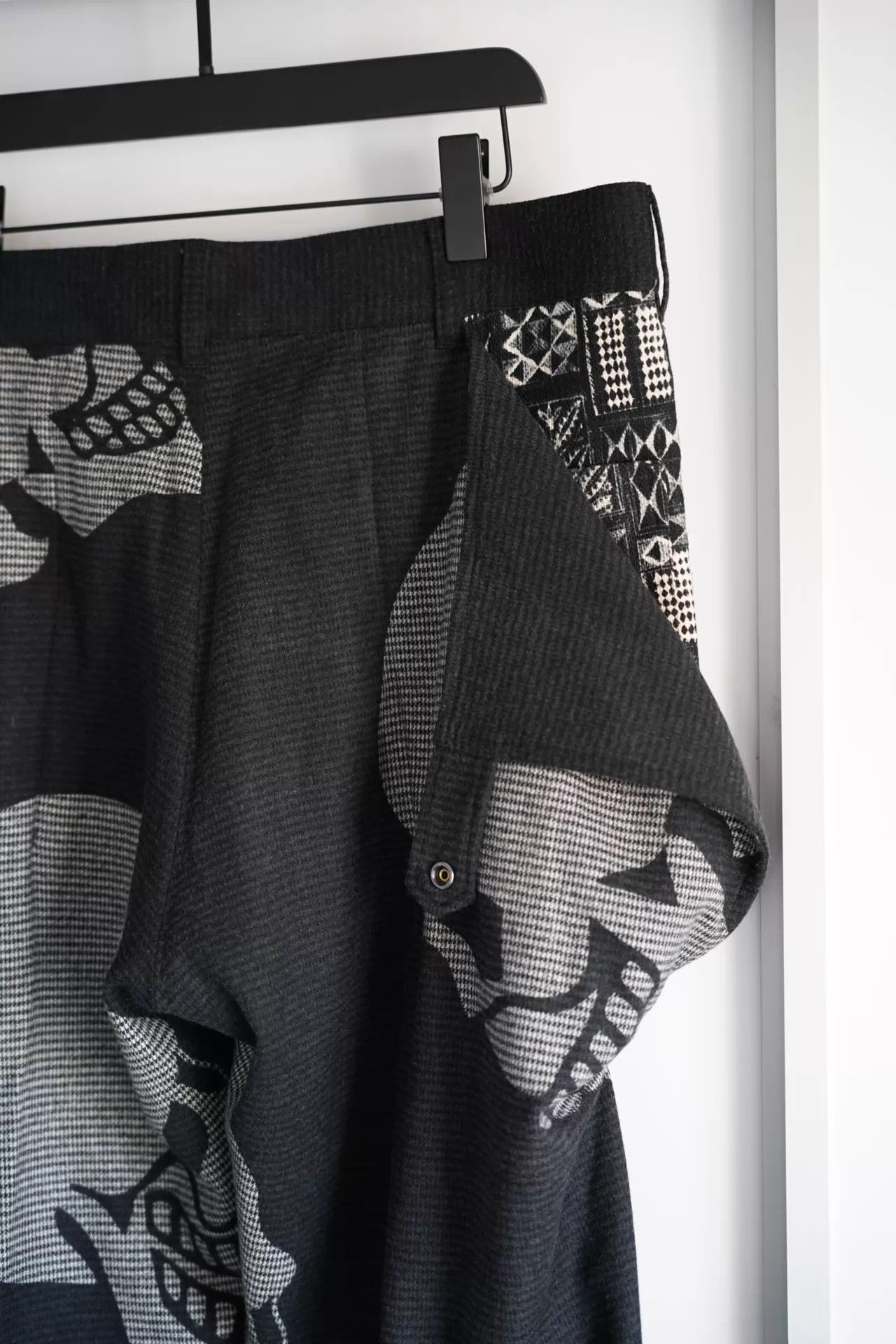 Yohji Yamamoto Yohji Yamamoto 14AW Pour Homme Skull Full Print Wide Leg Pants Size US 32 / EU 48 - 6 Thumbnail