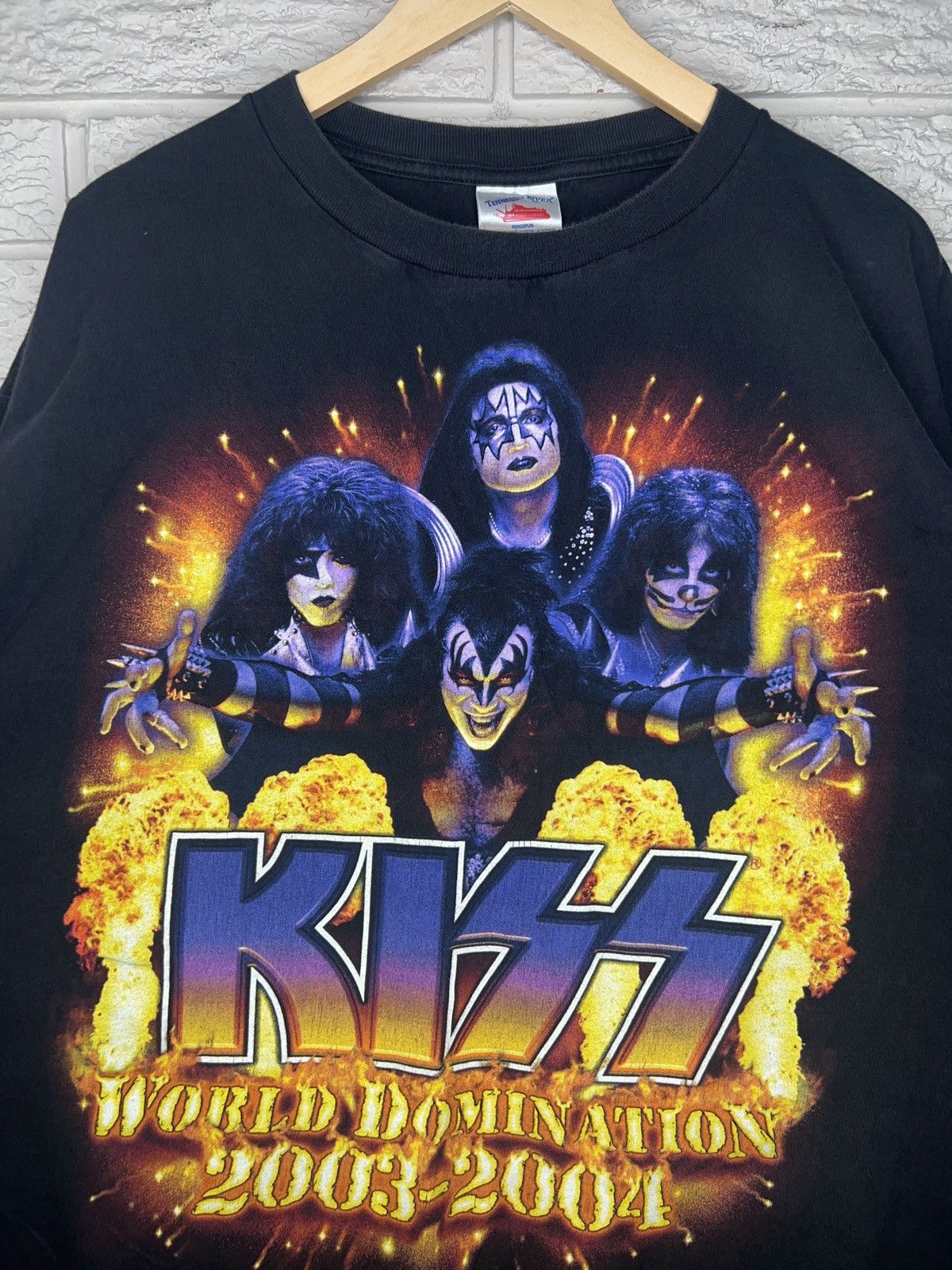 Band Tees Vintage Kiss World Domination Tour T Shirt Size US XL / EU 56 / 4 - 3 Thumbnail