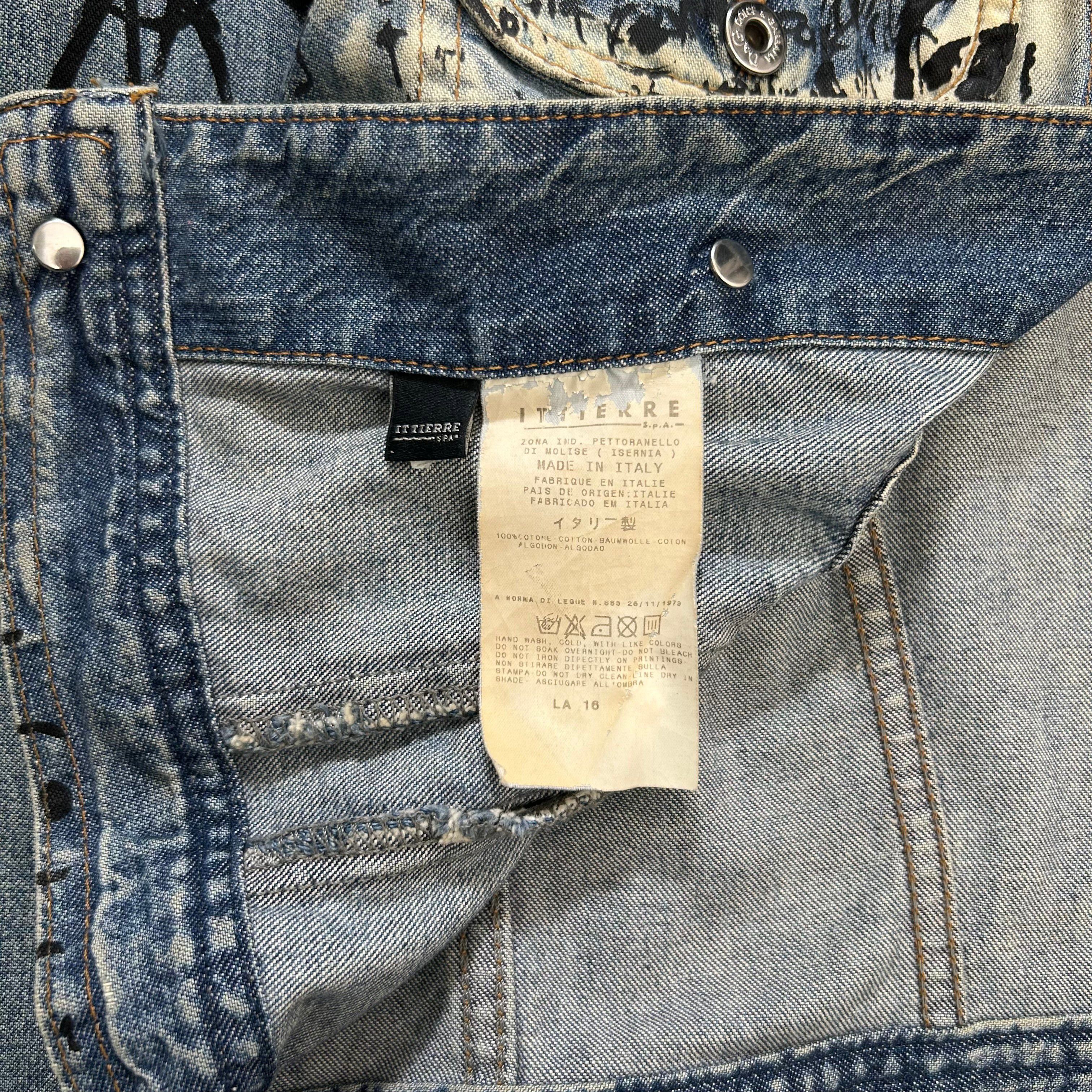 Dolce & Gabbana Dolce & Gabbana 2000s Denim Scribble Denim Jacket Size US XS / EU 42 / 0 - 8 Thumbnail
