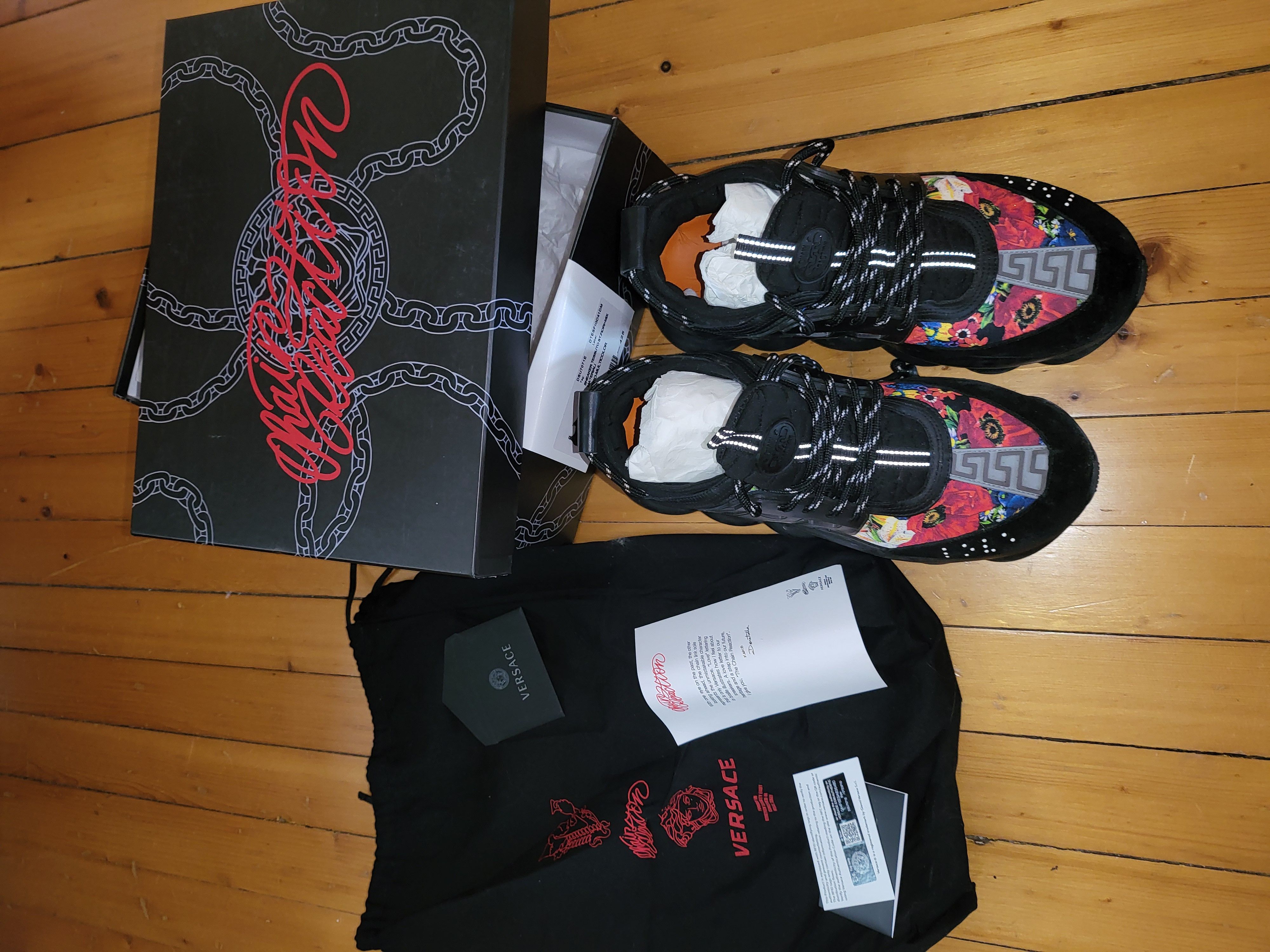 Ssense Versace Versace Ssense Chain Reaction Exclusive Flower Grailed
