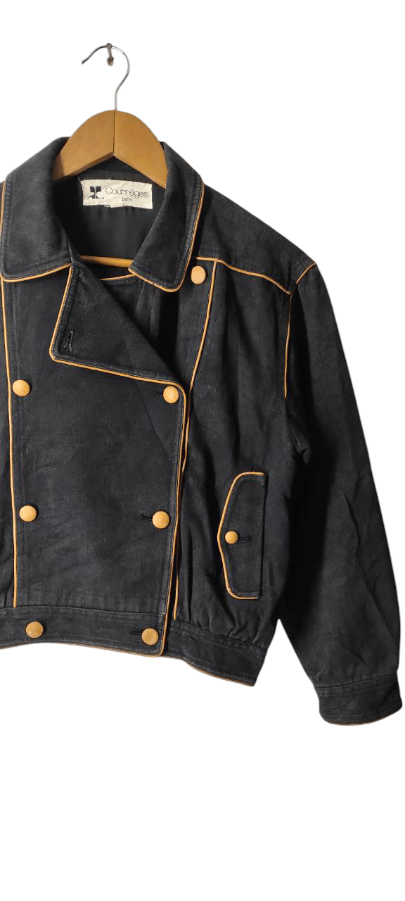 Courreges VINTAGE COUREGES PARIS DOUBLE BREAST DENIM JACKET Size M / US 6-8 / IT 42-44 - 6 Thumbnail