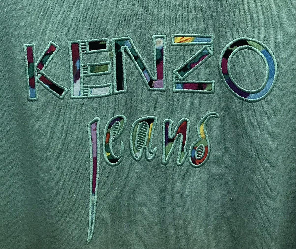Kenzo × Vintage Vintage Kenzo Jeans Sweatshirt Size US L / EU 52-54 / 3 - 3 Thumbnail