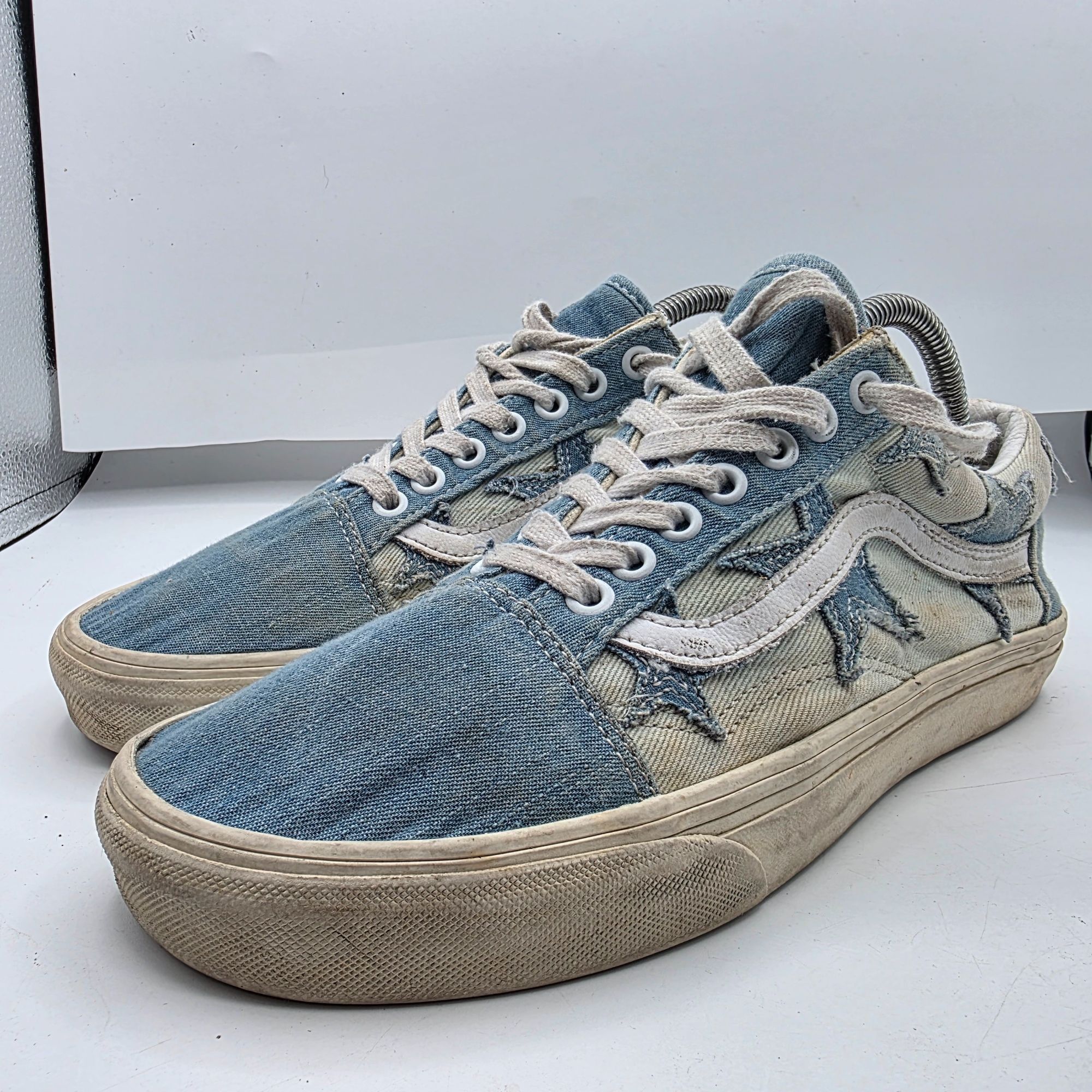 Vans Vans Old Skool Starry Night Denim Womens Size 10 Blue Casual Size US 10 / IT 40 - 4 Thumbnail