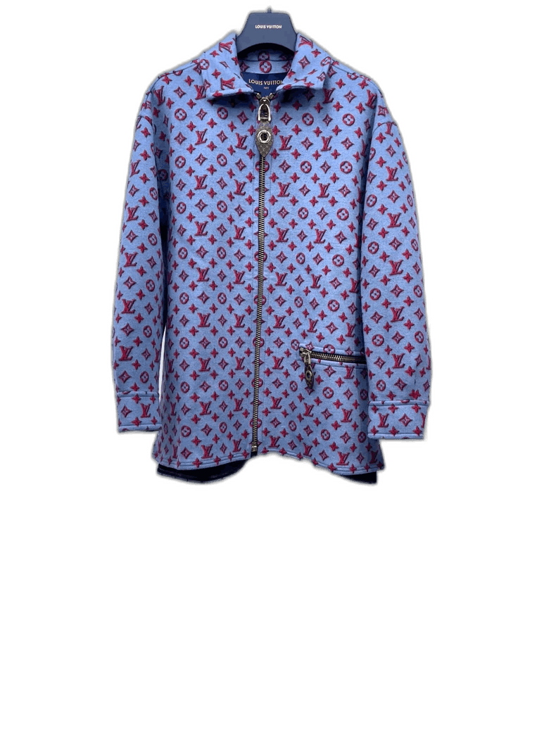 Louis Vuitton LV Logo Wool Zip Jacket Size XS / US 0-2 / IT 36-38 - 1 Thumbnail