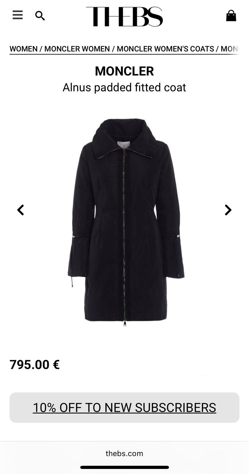 Moncler Moncler Alnus Down Long Jacket Black Size: 1 (S) RRP - 950$ Size S / US 4 / IT 40 - 25 Thumbnail