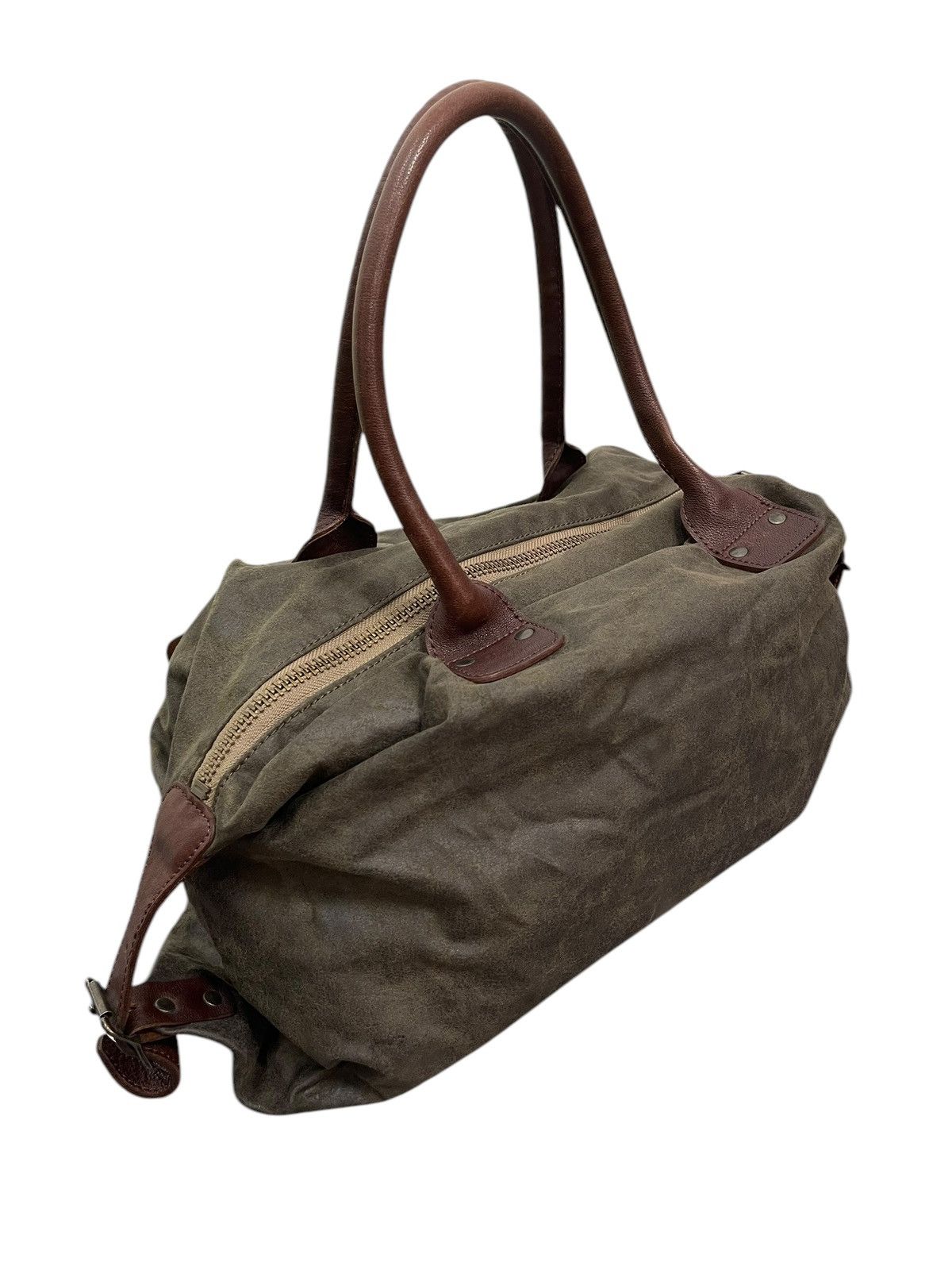 Japanese Brand Full Leather United Arrows Japan Duffle Bag 1🟩6 Size ONE SIZE - 4 Thumbnail