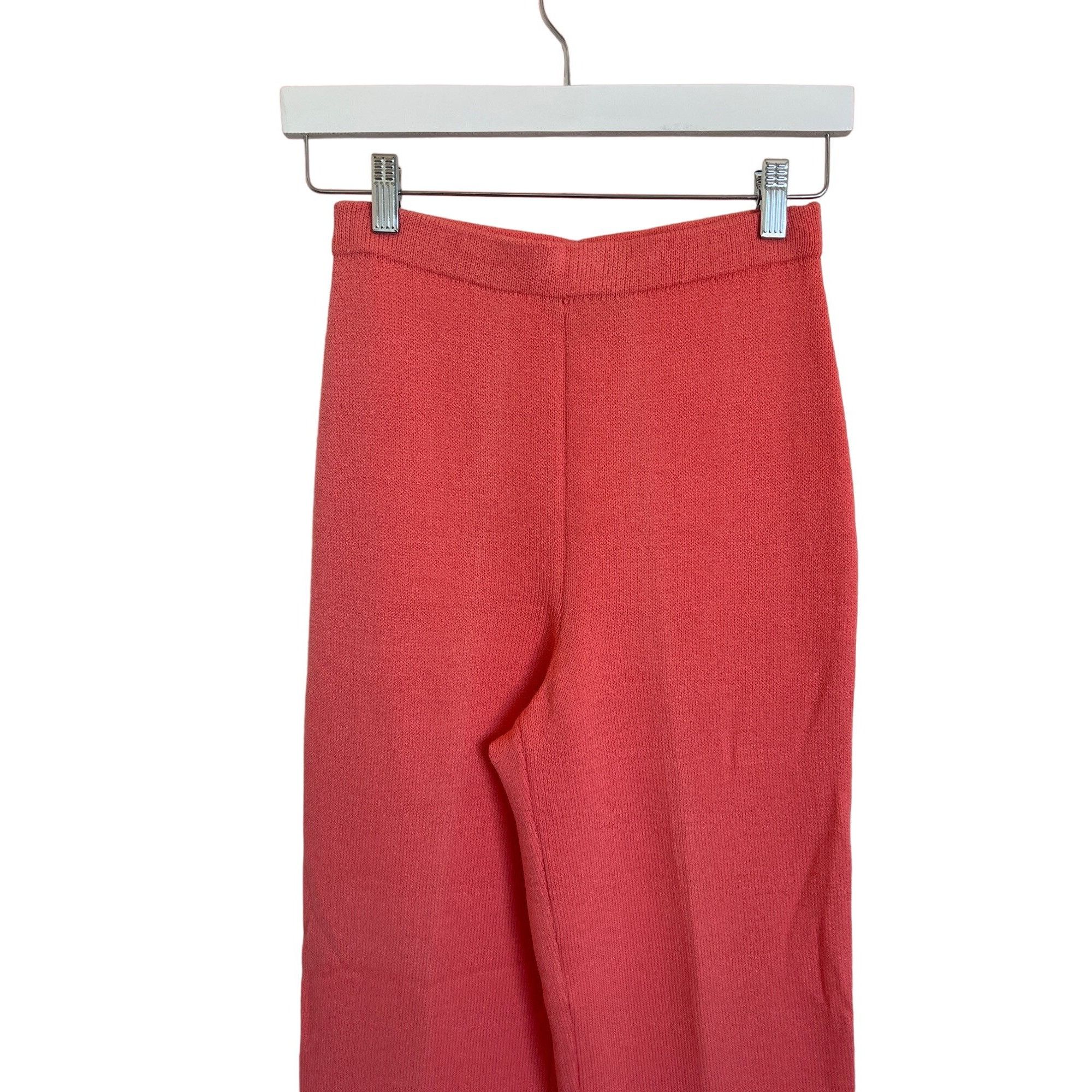 St. John St. John Collection Coral Knit Wide Leg Trousers Size 27" / US 4 / IT 40 - 2 Thumbnail