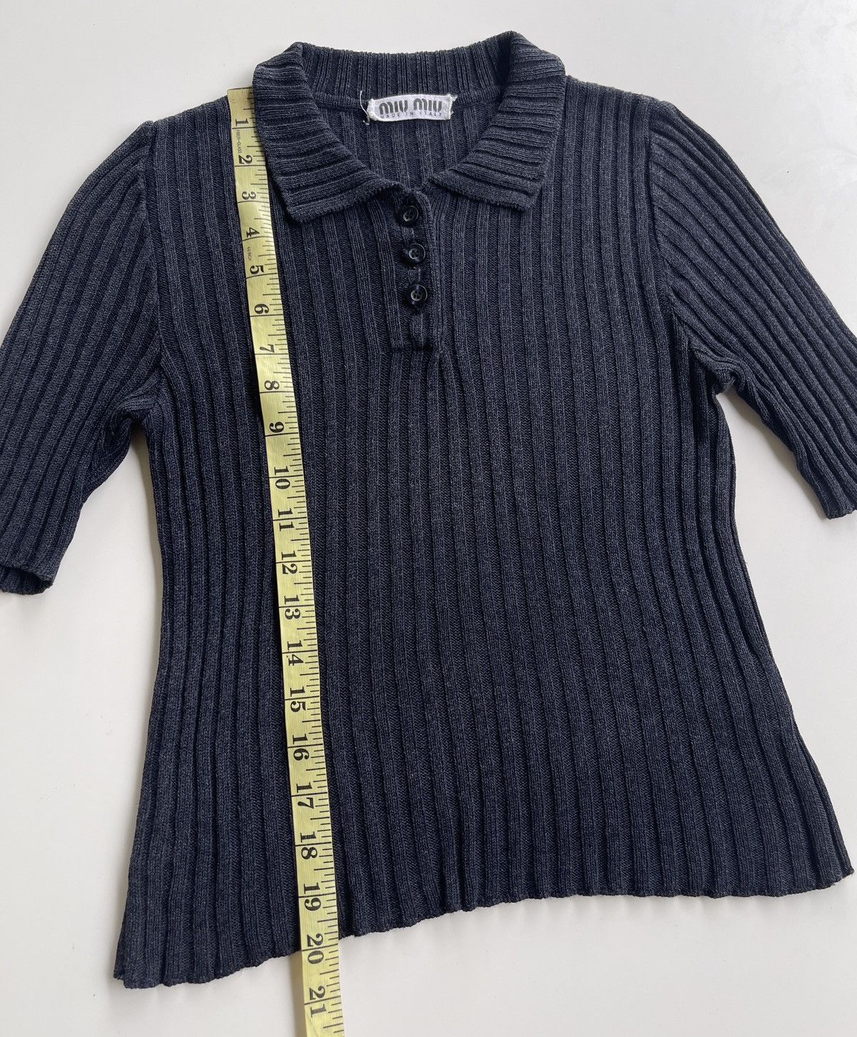 Miu Miu 90s Miu Miu Ribbed Jumper Knit Size M / US 6-8 / IT 42-44 - 9 Thumbnail