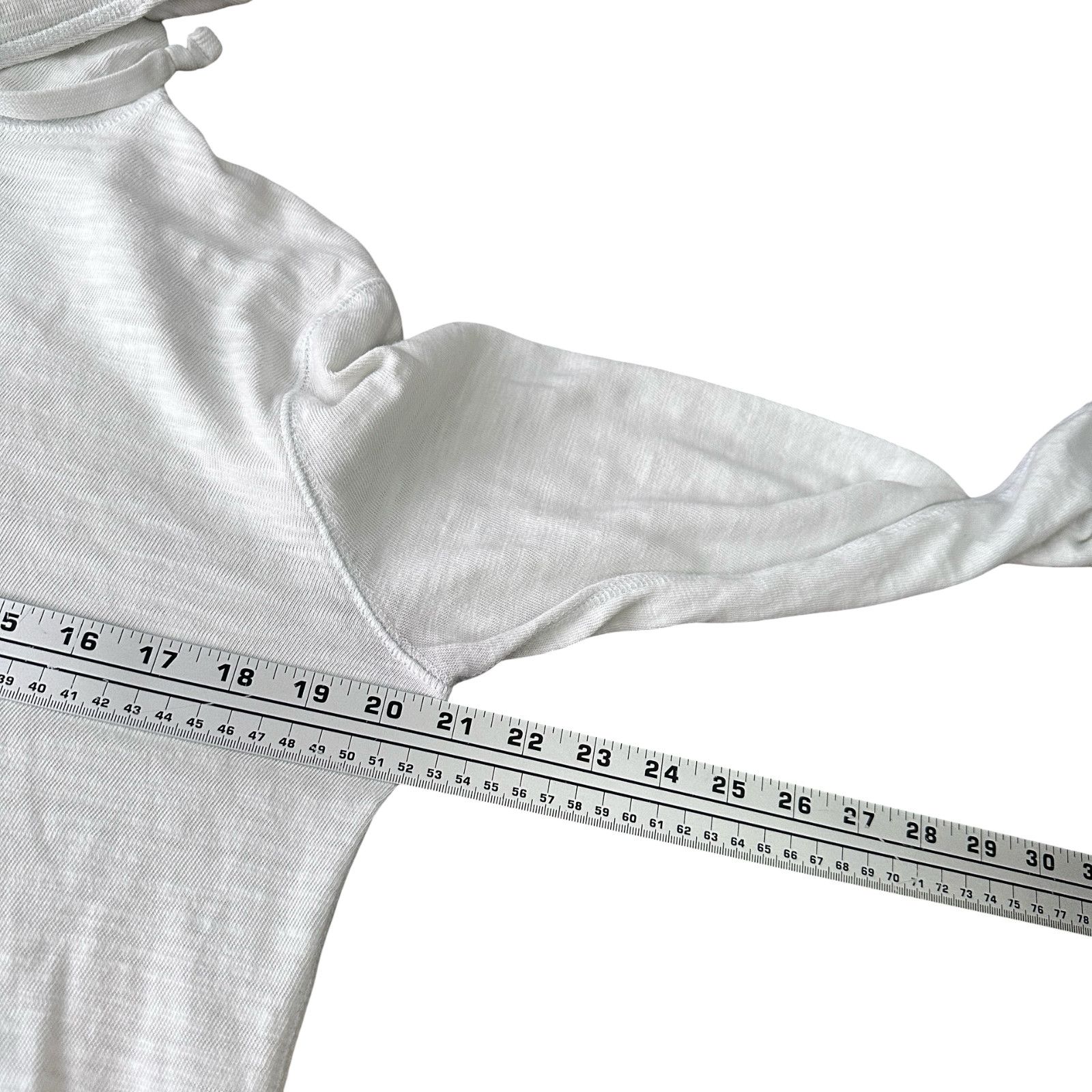 Faherty Faherty Hoodie Mens S Heathered White Cotton Long Sleeve Size US S / EU 44-46 / 1 - 8 Thumbnail