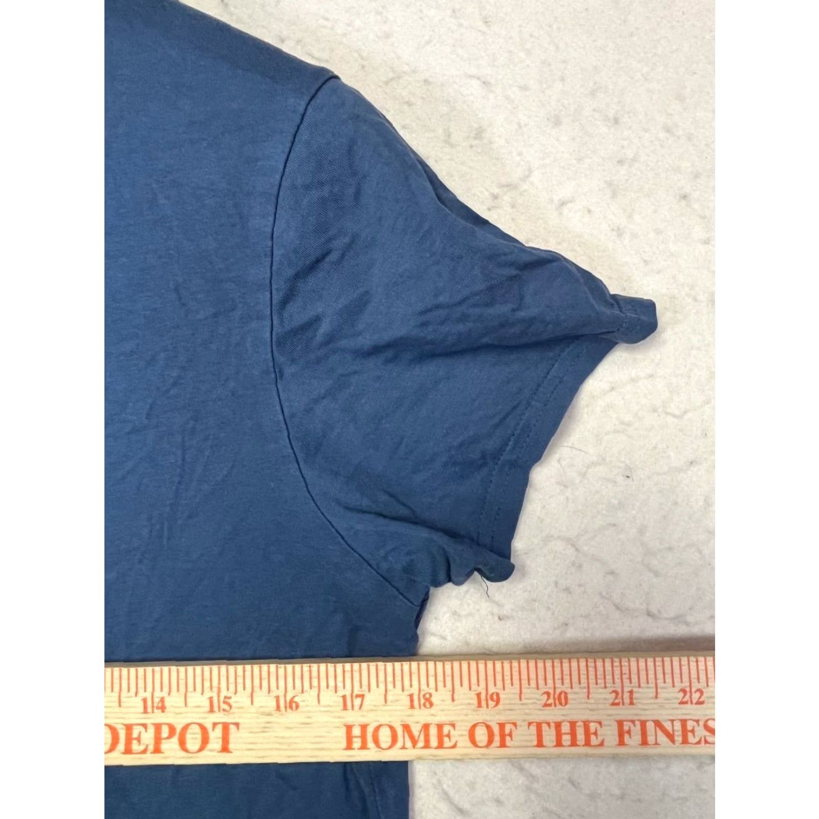 Vintage Pact Shirt Womens S Blue V Neck Short Sleeve Organic Cotton Stretch T-Shirt Casual Womens Size S / US 4 / IT 40 - 4 Thumbnail