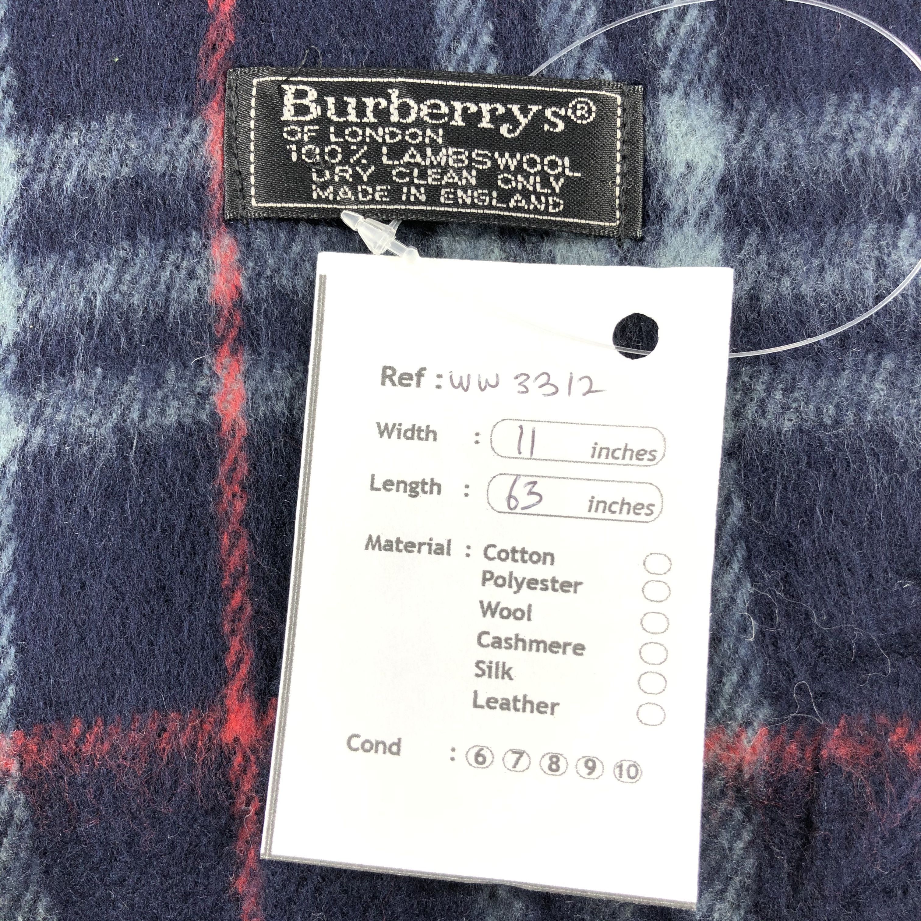 Burberry × Vintage Vintage Burberry Scarf - WW3312 Size ONE SIZE - 5 Thumbnail