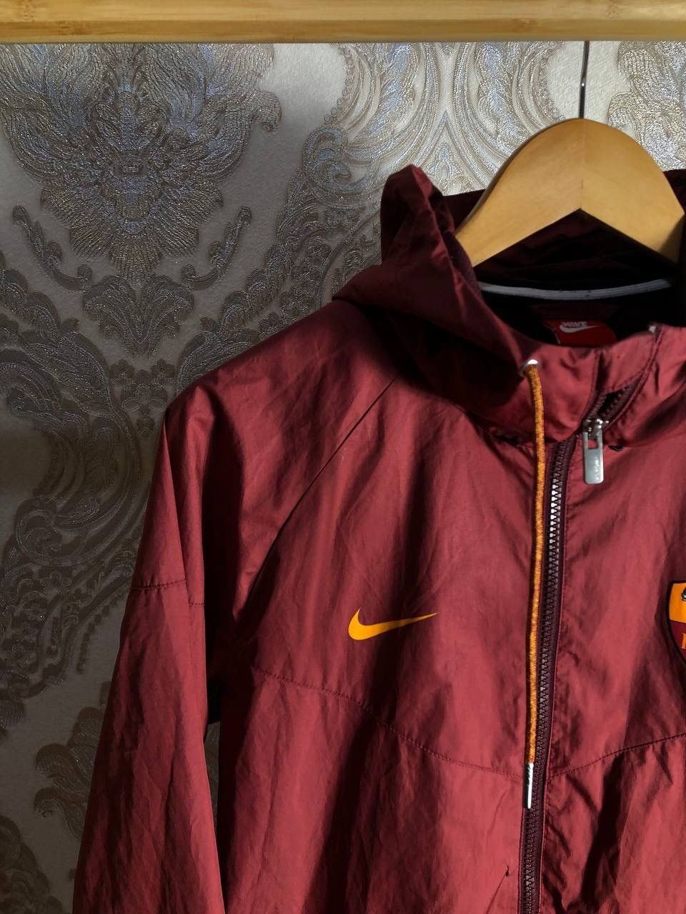 Nike × Vintage VERY RARE NIKE AS ROMA LIGHT JACKET SOCCER ITALY BLOKECORE Size US M / EU 48-50 / 2 - 3 Thumbnail