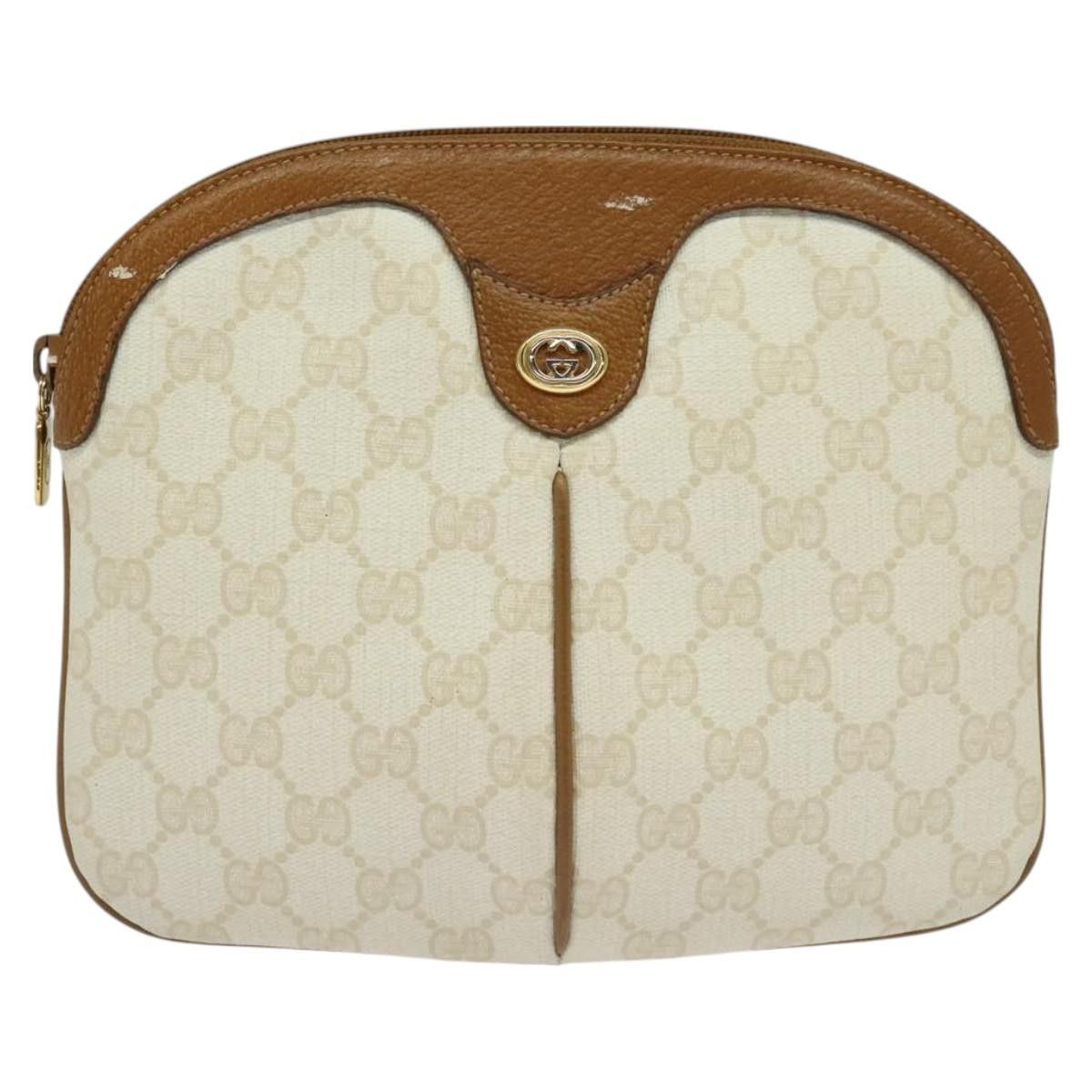 Gucci GUCCI GG Supreme Shoulder Bag Pvc White Gold 904 02 047 Size ONE SIZE - 2 Thumbnail