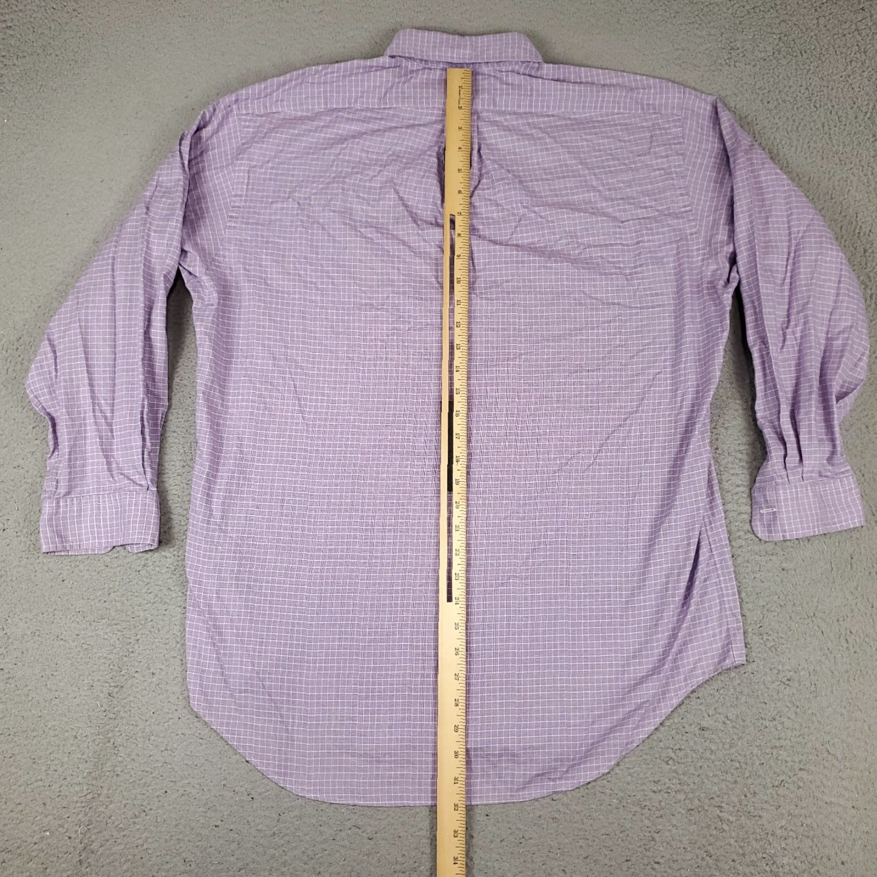 Ralph Lauren Ralph Lauren Shirt Mens 16 Purple Plaid Dress Button-Down Long Sleeve Casual Business Classic 90s Mens Size 42R - 4 Thumbnail