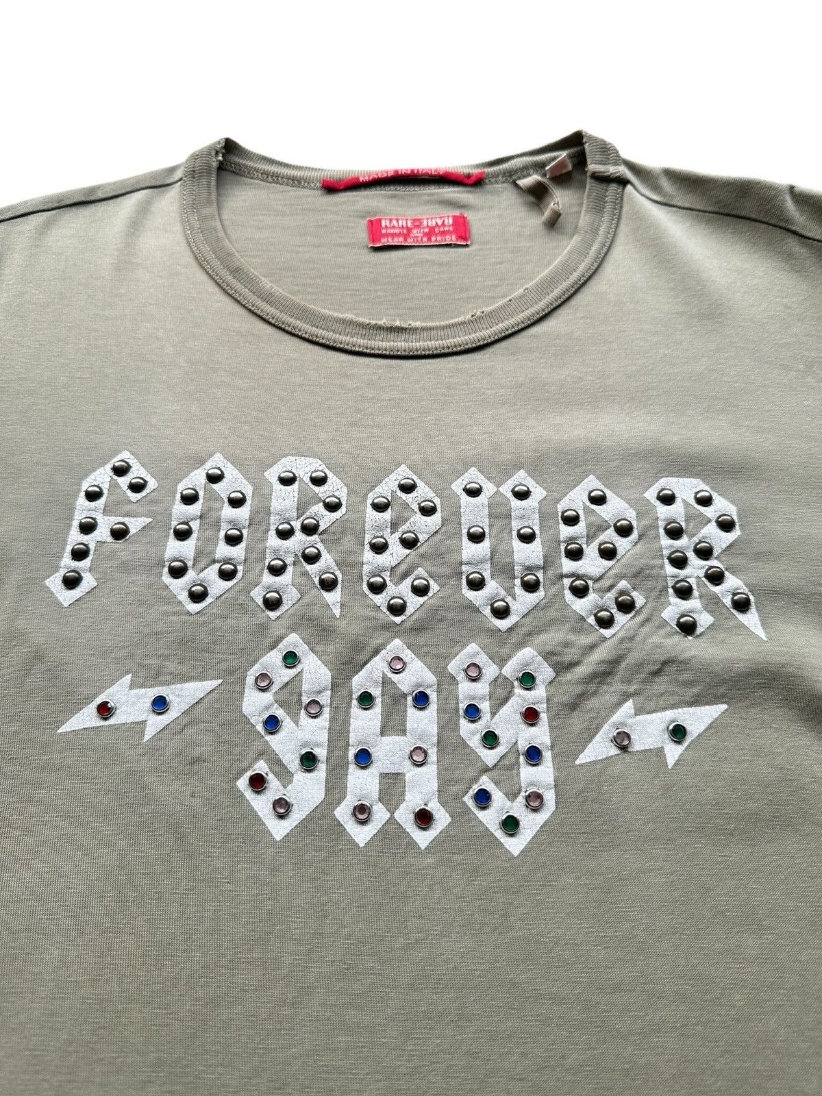 Replay RARE - RARE '' Forever Gay '' slogan tee Size US M / EU 48-50 / 2 - 4 Thumbnail
