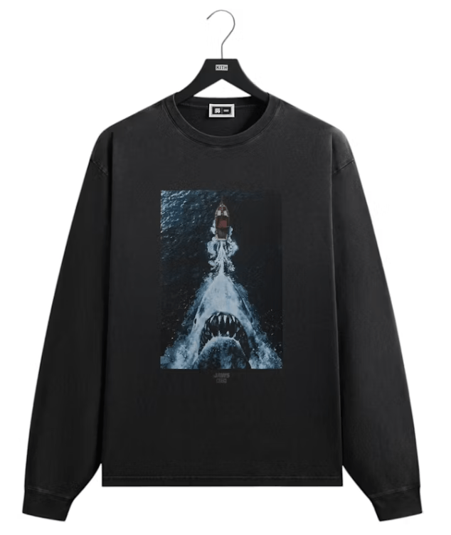 Kith Kith x JAWS Boat Poster Vintage Longsleeve Tee Black Size US XL / EU 56 / 4 - 1 Thumbnail