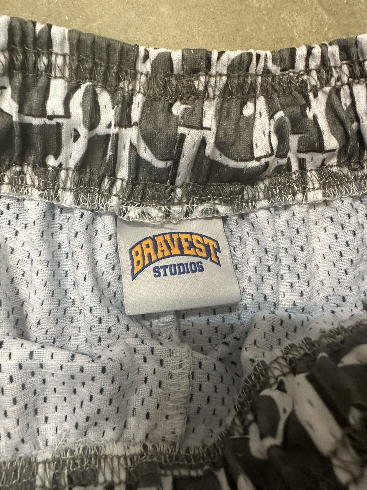 Bravest Studios Bravest Studios Smoke Grey Oblique Mesh Shorts - Medium Size US 32 / EU 48 - 2 Thumbnail