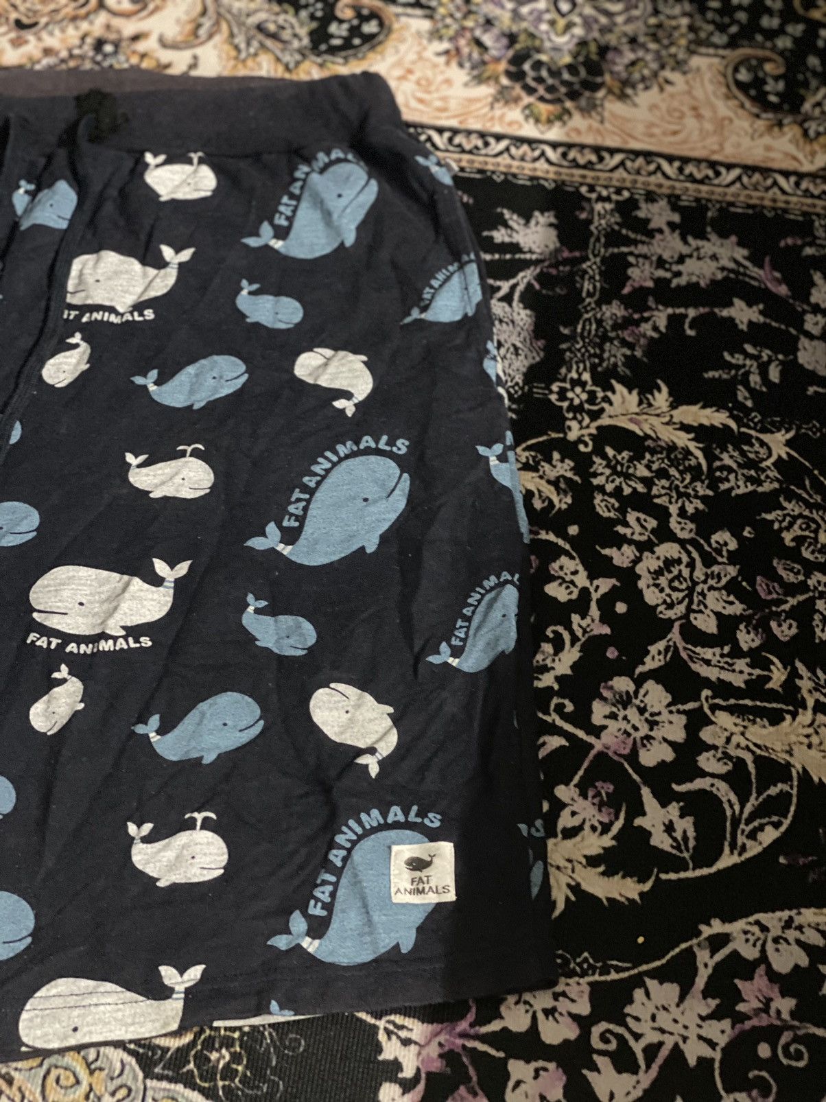 Japanese Brand Fat animal Jort Pant Full Print 🚀 Size US 35 - 5 Thumbnail