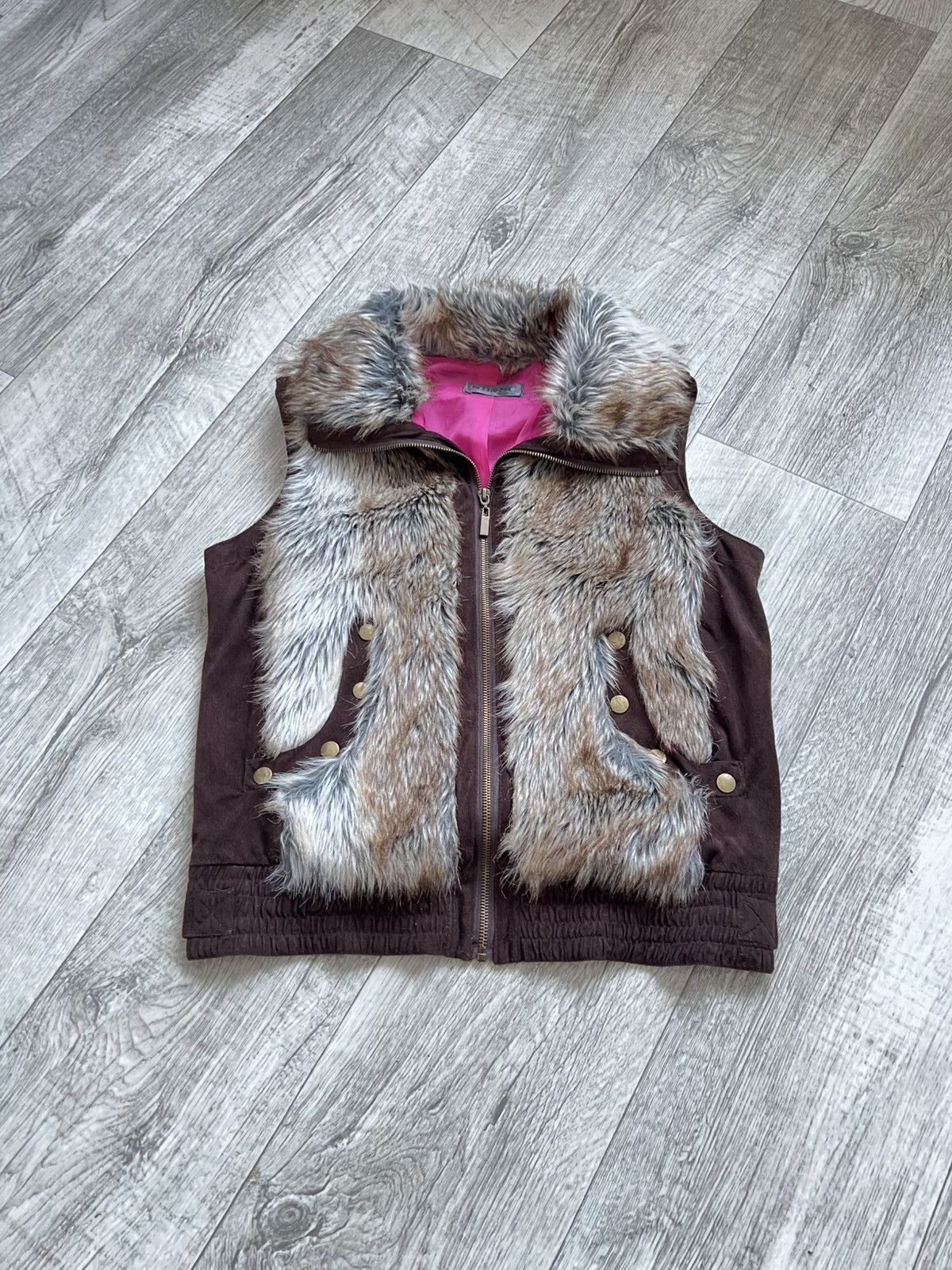 Hysteric Glamour Crazy Archived Faux Fur Y2k Vest Hysteric Glamour LGB 00s Size S / US 4 / IT 40 - 1 Thumbnail