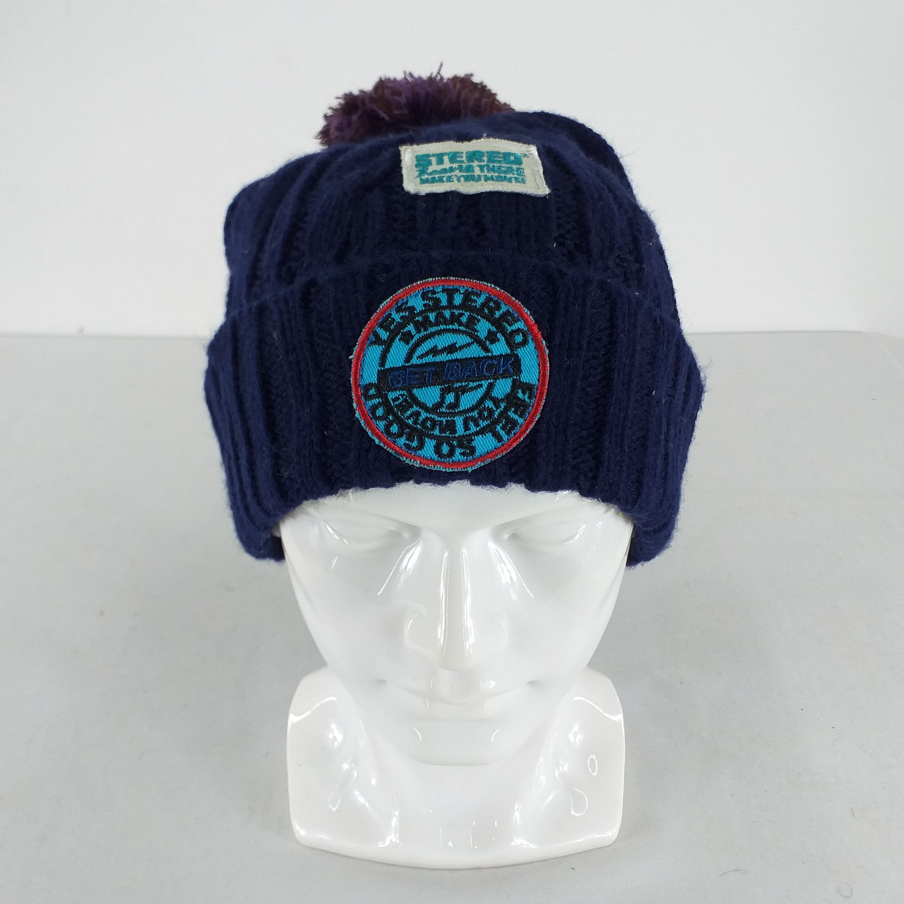 Japanese Brand Stereo Embroidery Snow Cap Hat Beanie -BN321 Size ONE SIZE - 1 Thumbnail