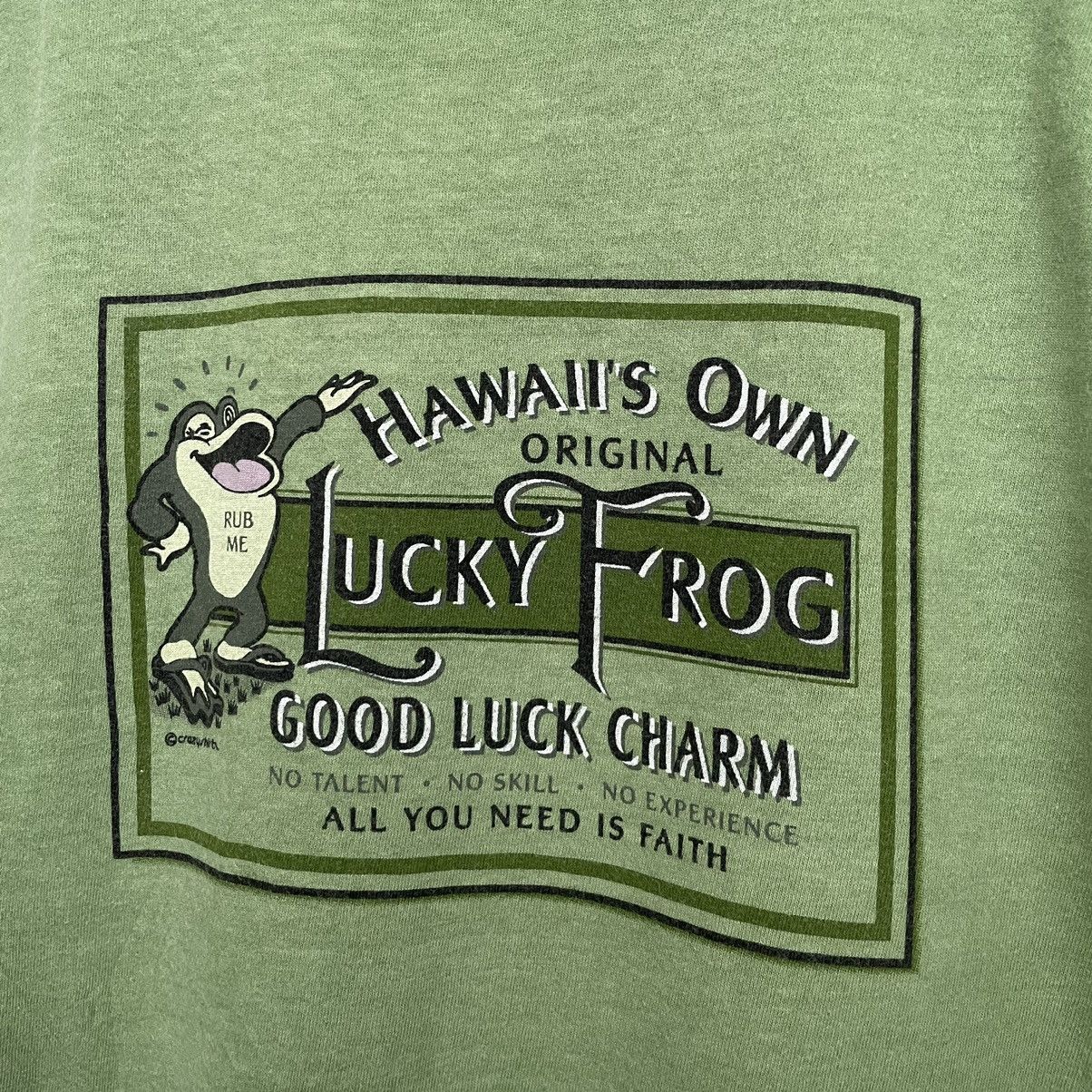 Vintage Vintage 90s Lucky Frog All You Need Is Faith Funny Humor Tee Size US L / EU 52-54 / 3 - 2 Thumbnail