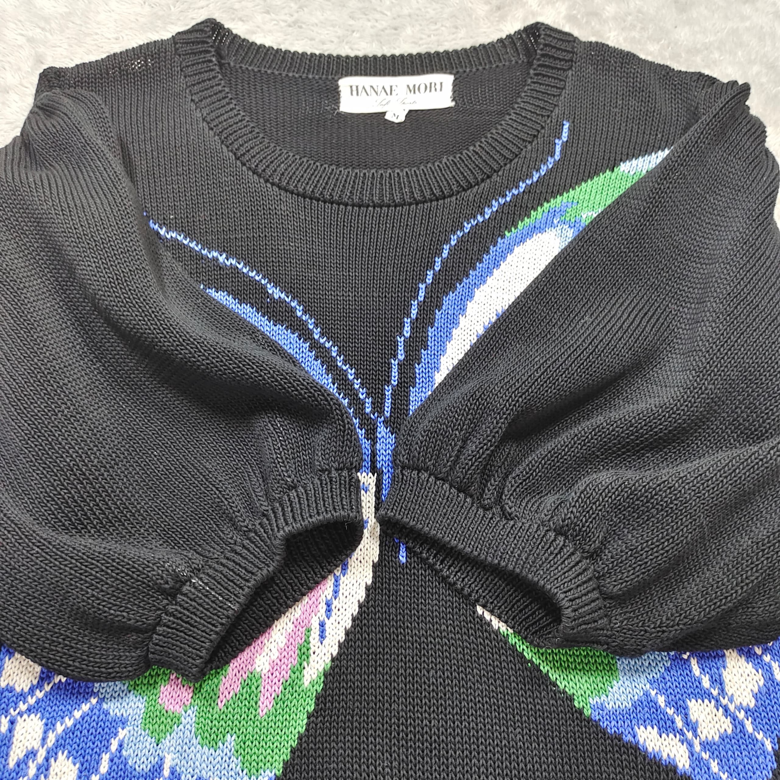 Hanae Mori VINTAGE HANAE MORI SOFT SPORT SHORT SLEEVE KNITTED SWEATER Size M / US 6-8 / IT 42-44 - 4 Thumbnail