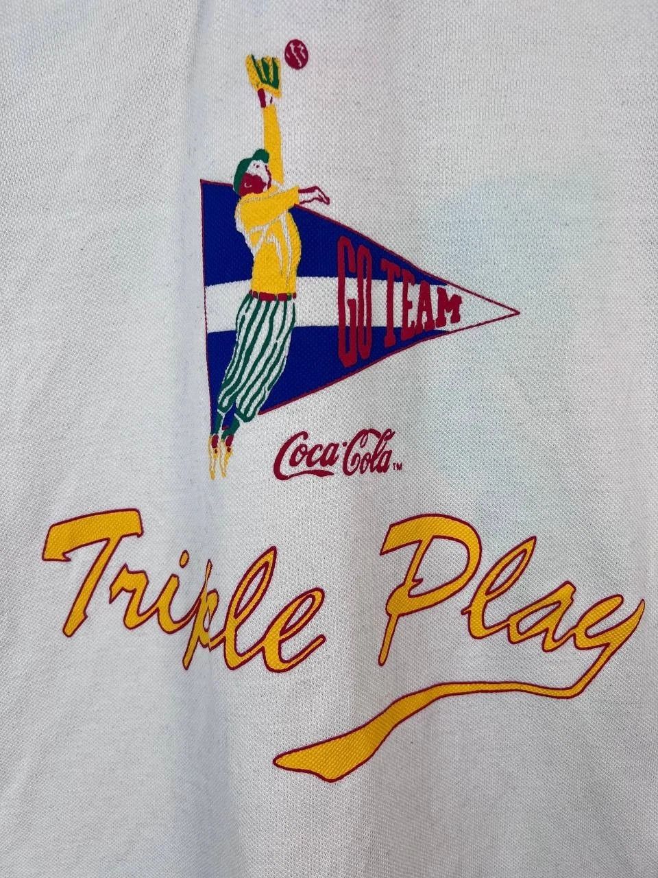 Coca Cola Baseball Polo Triple Play Coca-Cola 1988 Size L Size US L / EU 52-54 / 3 - 4 Thumbnail