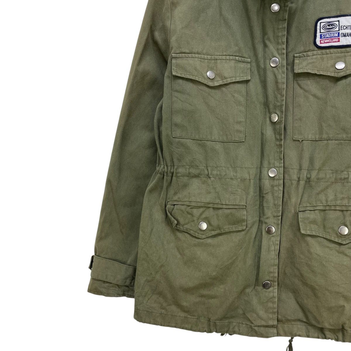 Japanese Brand × Vintage Japanese Brand Military Jacket Floral Skul Printed Size M / US 6-8 / IT 42-44 - 4 Thumbnail