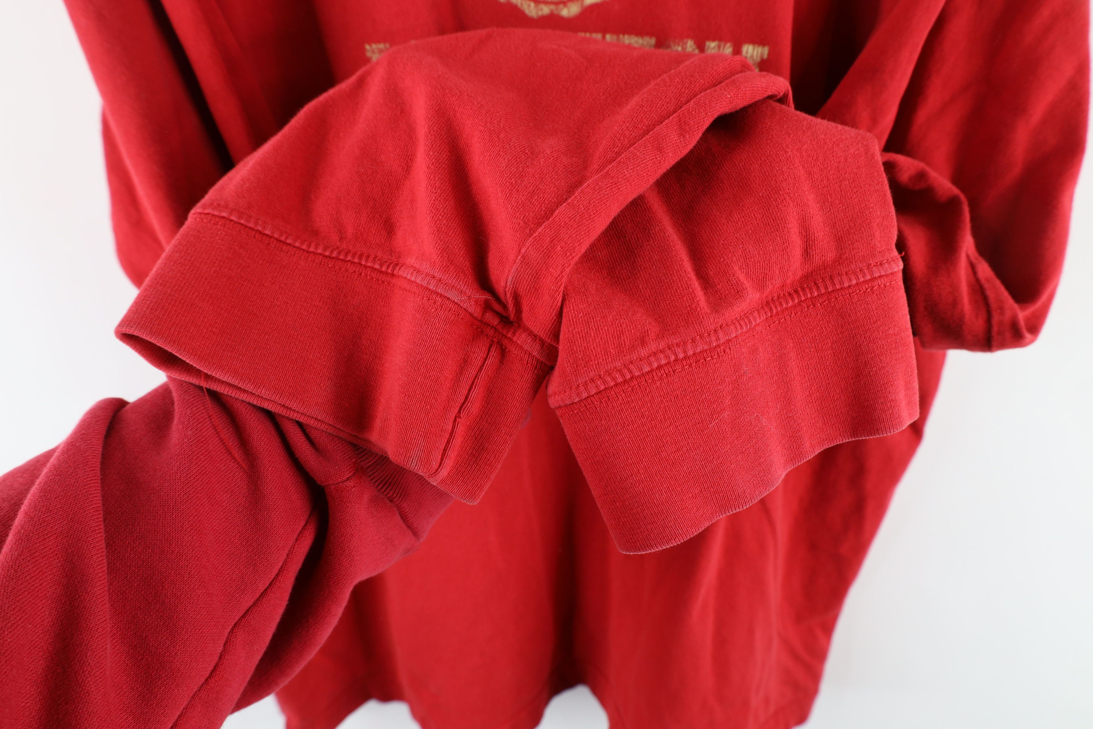 Abercrombie & Fitch Vintage Abercrombie & Fitch Out Long Sleeve T-Shirt Red Size US XXL / EU 58 / 5 - 4 Thumbnail
