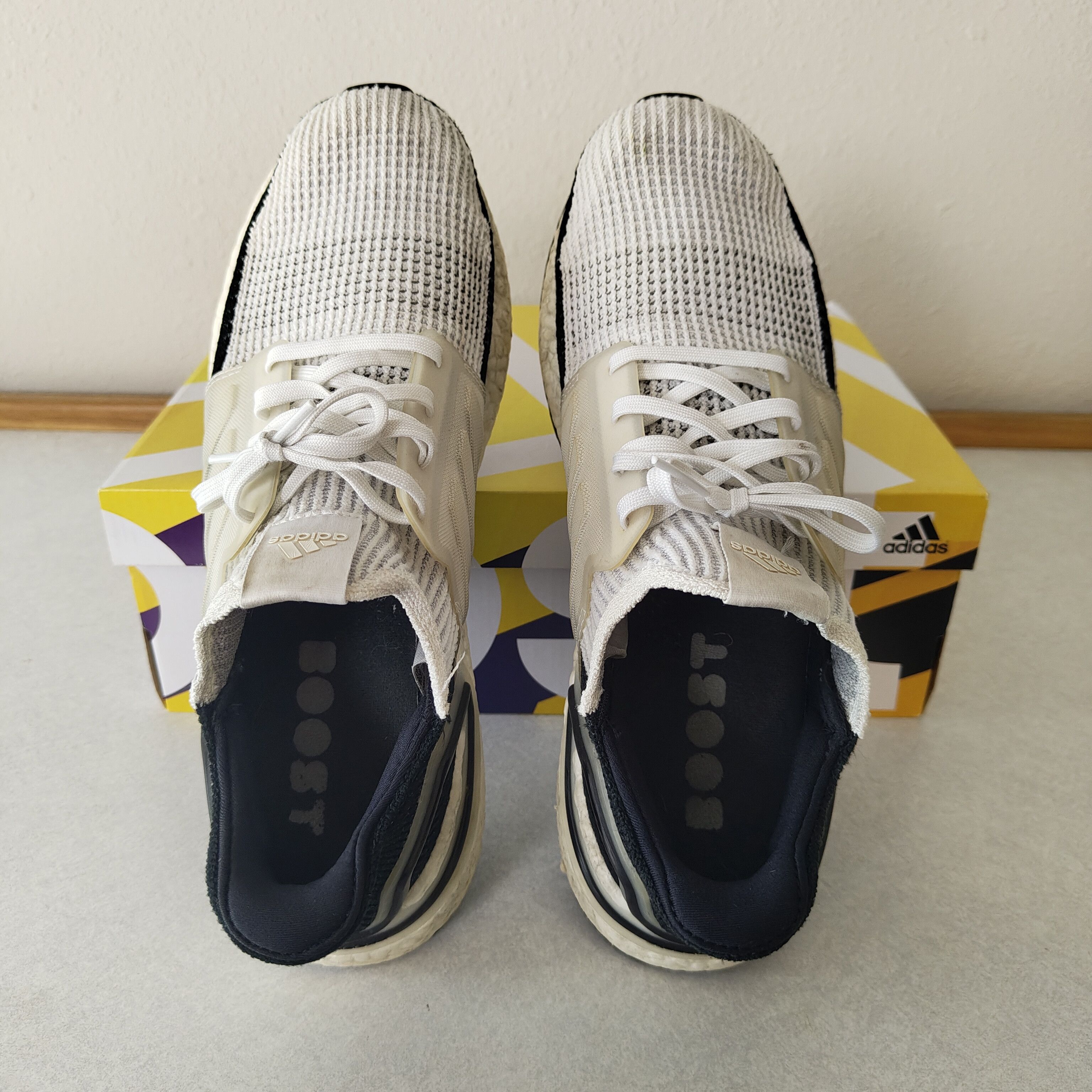 Adidas Adidas Ultra Boost 19 White Black Panda Oreo B37707 Size US 11.5 / EU 44-45 - 5 Thumbnail