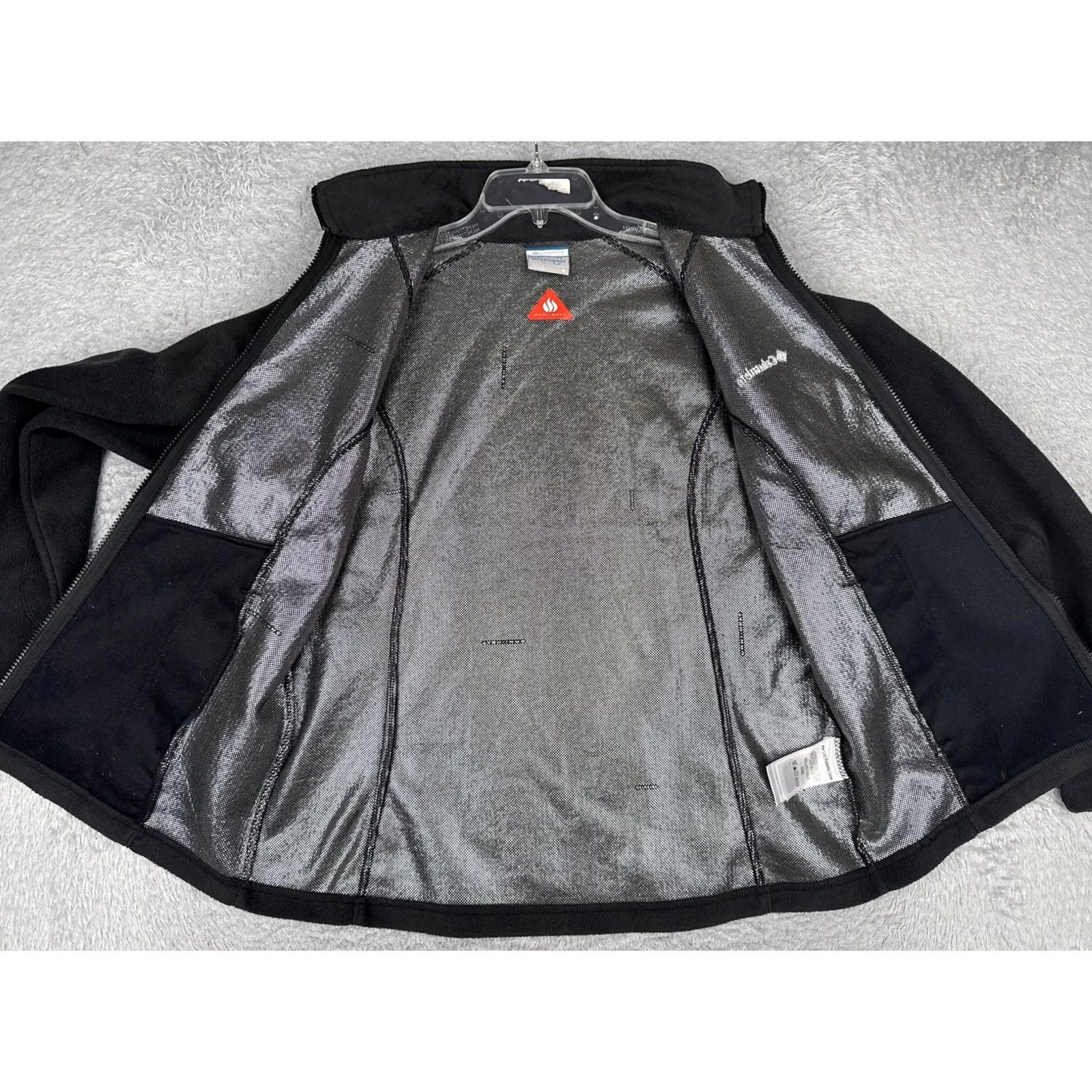 Vintage Columbia Jacket Womens M Black Omni-Heat Interchange Full Zip Fleece Jacket Size M / US 6-8 / IT 42-44 - 2 Thumbnail