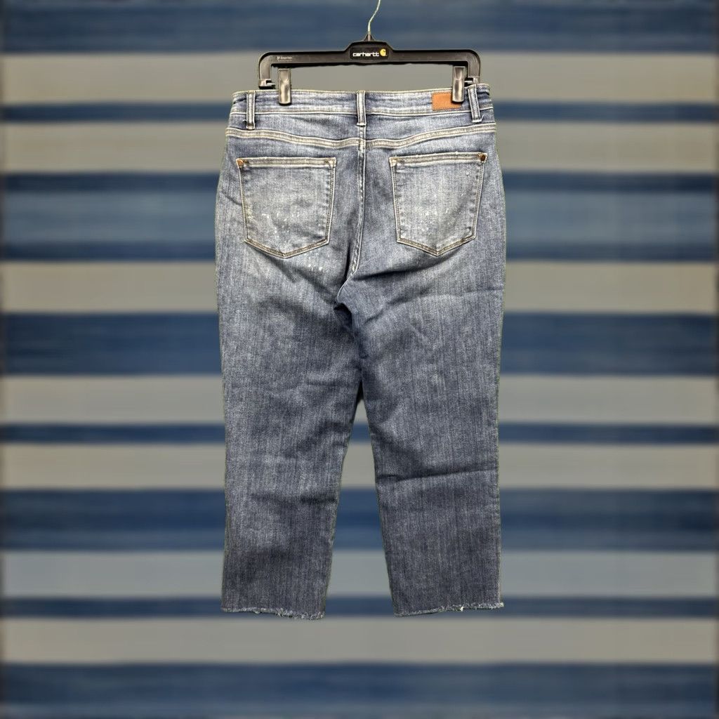 Vintage Judy Blue Jeans Womens 30 Regular Boyfriend Distressed 5-Pocket High Rise Blue Medium Wash JB82346DK Size 30" / US 8 / IT 44 - 1 Thumbnail