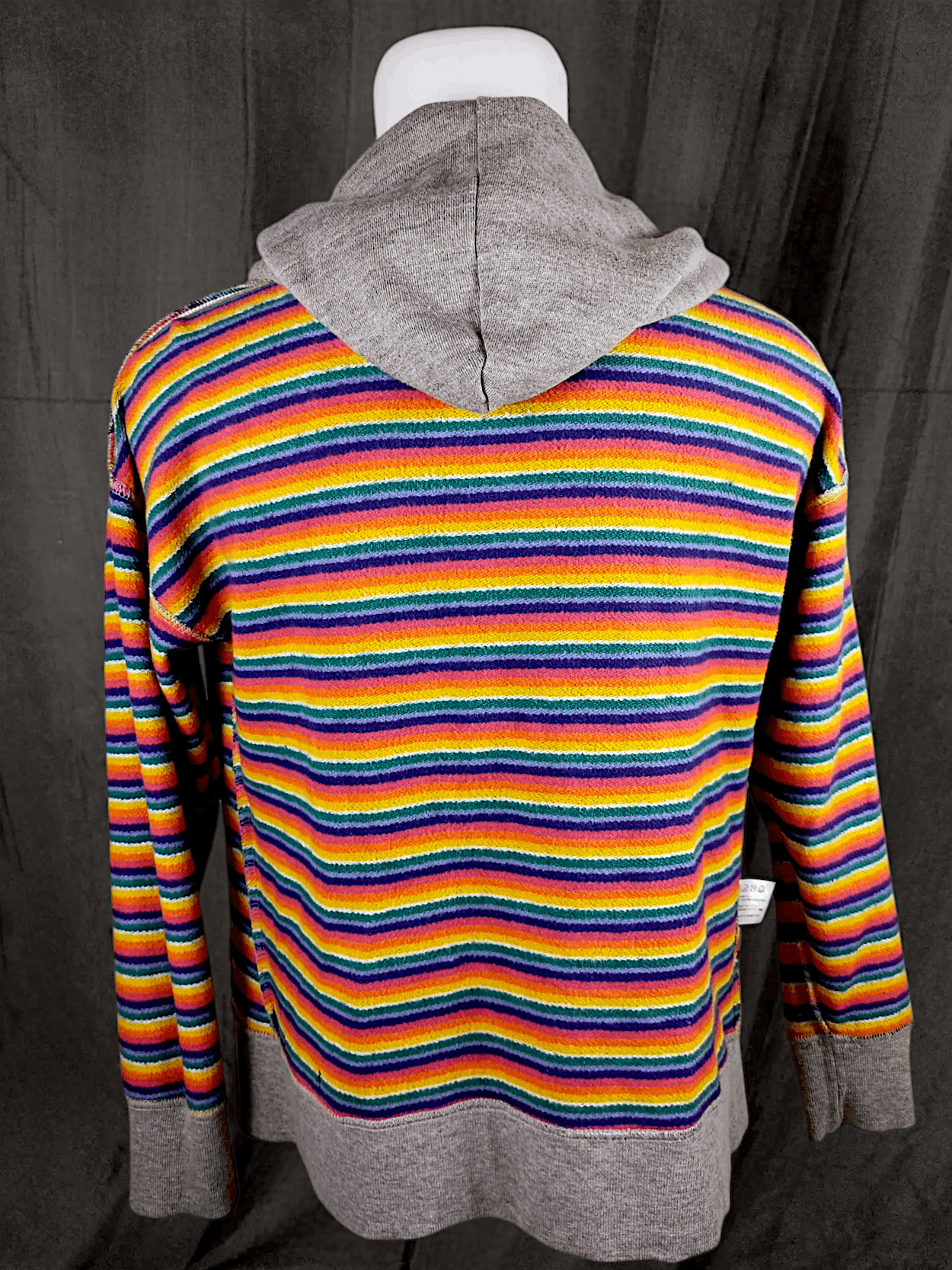 If Six Was Nine × Japanese Brand Vintage & Relax UNDER WRAPS Striped Rainbow Zipper Hoodie Size US M / EU 48-50 / 2 - 23 Thumbnail