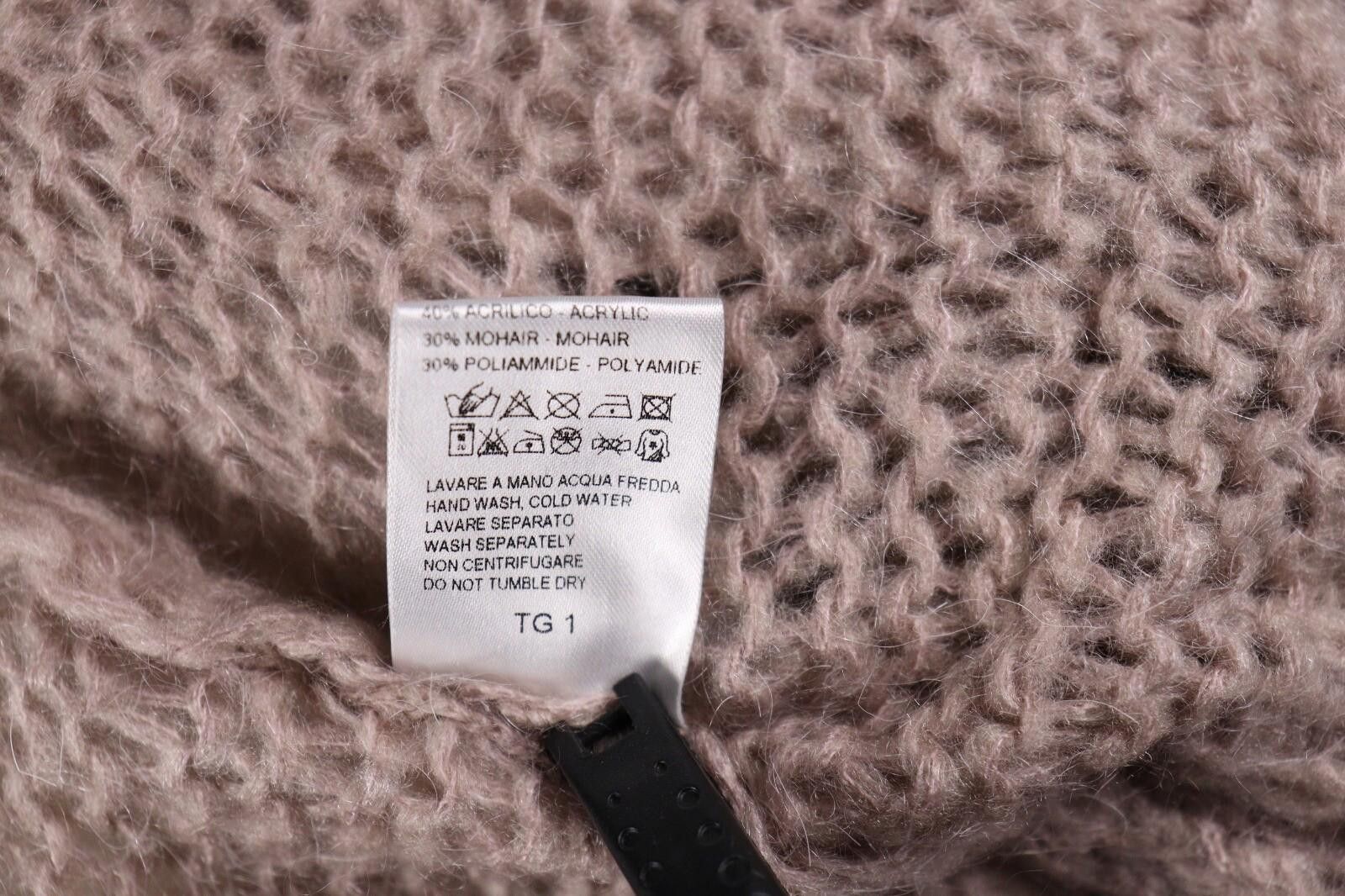 Designer Manila Grace Mohair Pink Draped Cardigan Sweater Size 1 Size M / US 6-8 / IT 42-44 - 10 Thumbnail