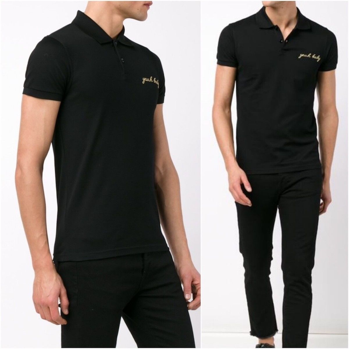 Hedi Slimane Saint Laurent Polo " Yeahbaby" Size US M / EU 48-50 / 2 - 5 Thumbnail