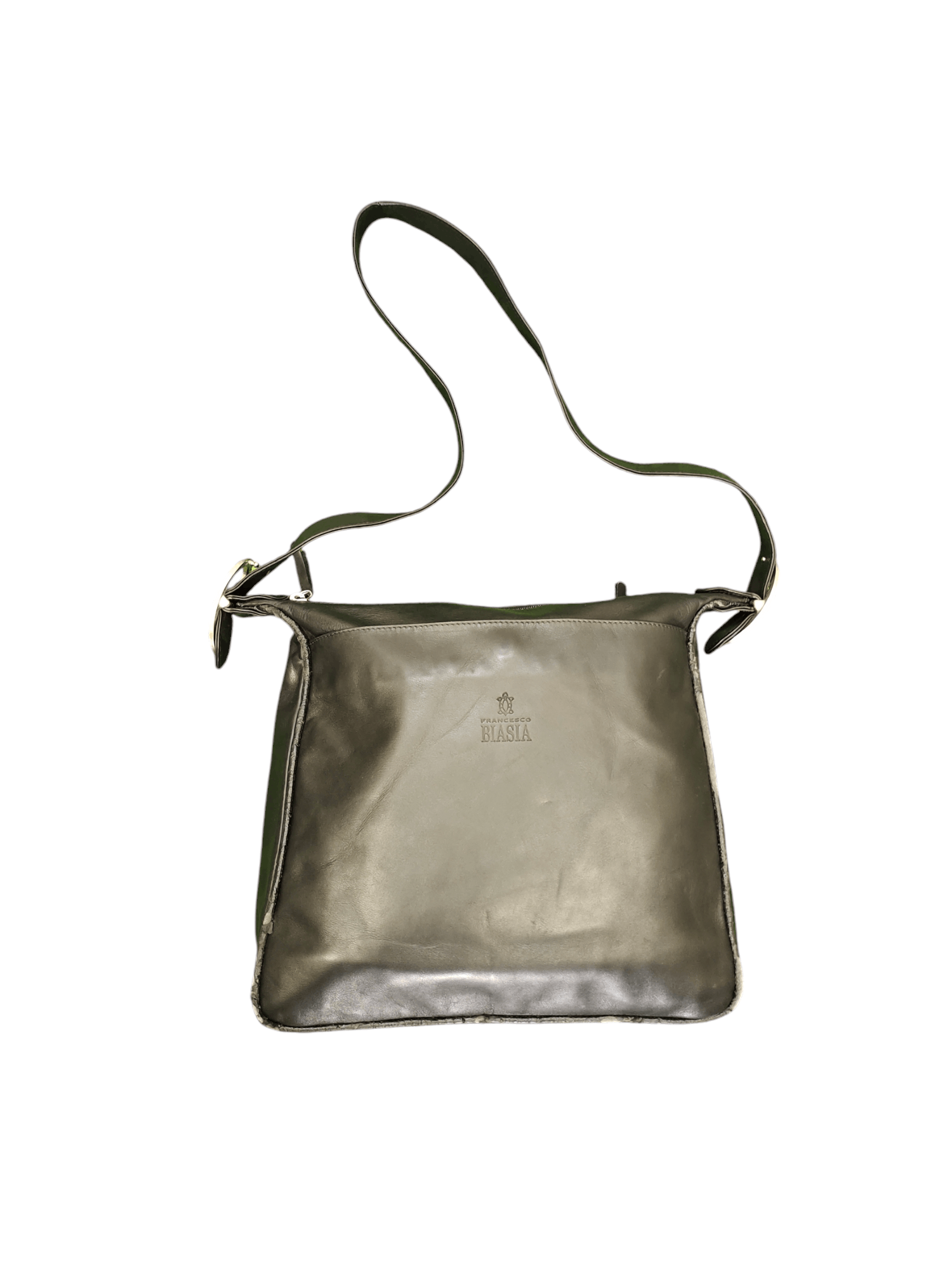 Genuine Leather Vintage Francesco Biasia Italy Patina Leather Shoulder Bag Size ONE SIZE - 4 Thumbnail