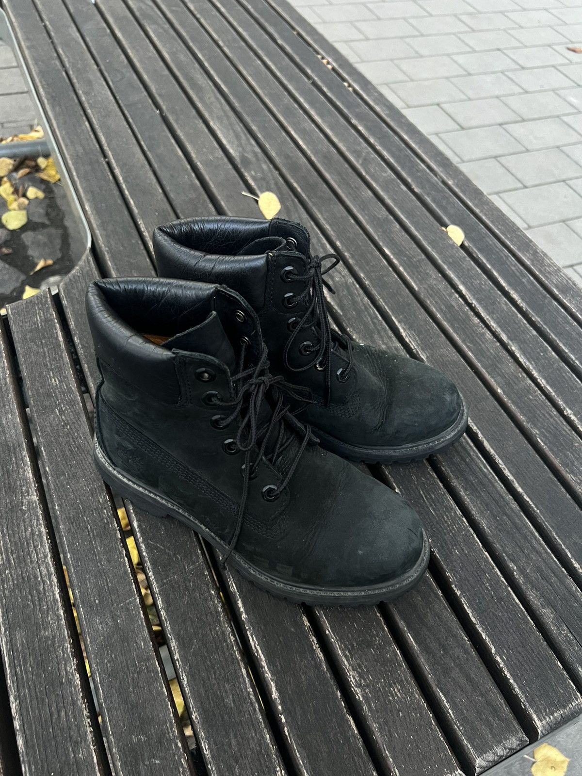 Timberland Offers🤝(38)Timberland wom. Black Boots Size US 8 / IT 38 - 4 Thumbnail