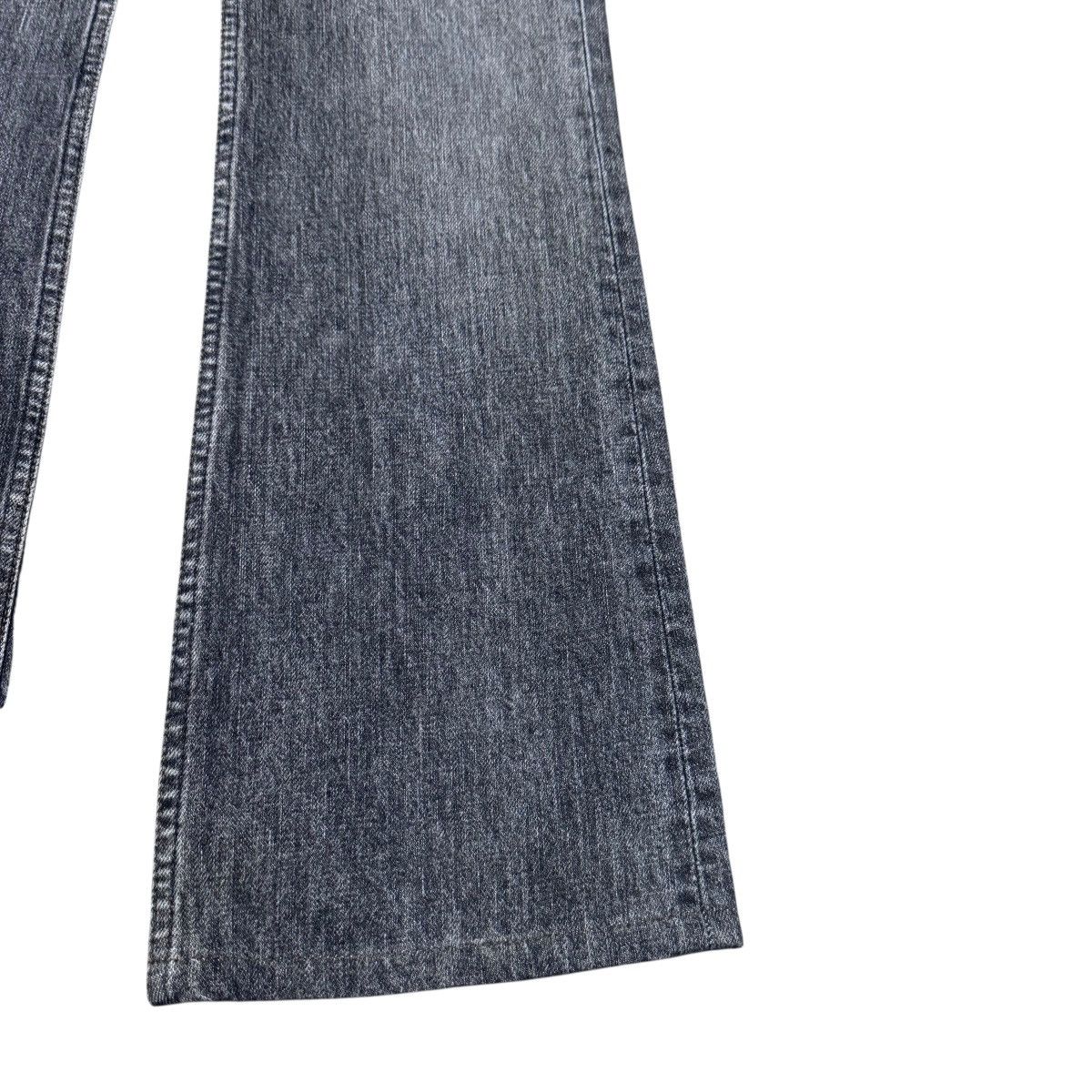 Levi's Vintage Levis 517 Faded Black Denim Flare Jeans Hedi Slimane Size US 29 - 8 Thumbnail