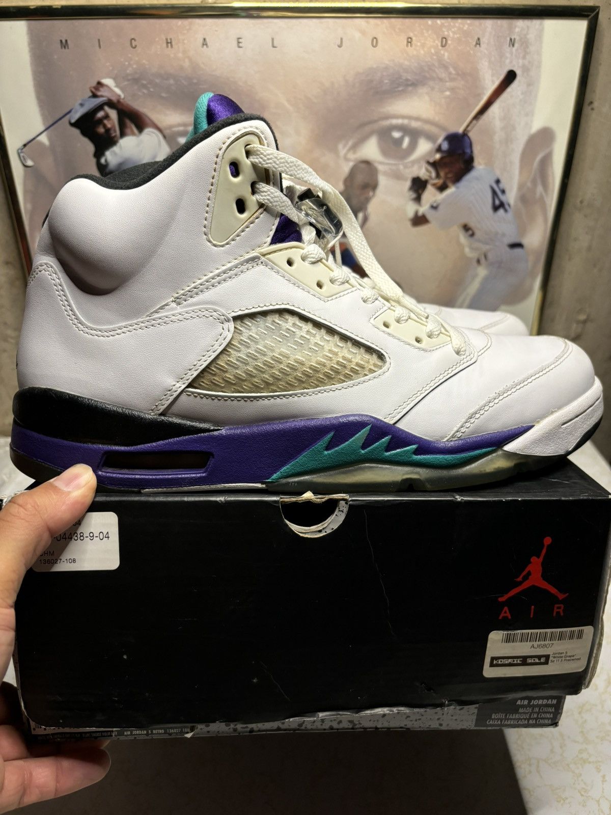 Jordan Retro 5 ‘grape”
