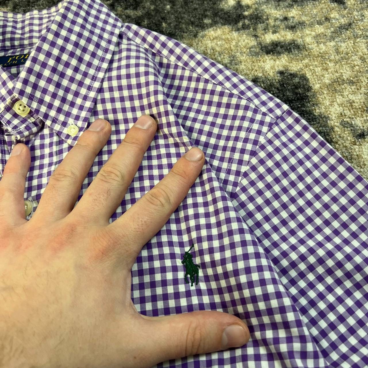 Polo Ralph Lauren Polo Ralph Lauren Luxury Mini Logo Checkered Button Up Shirt Size US XS / EU 42 / 0 - 4 Thumbnail