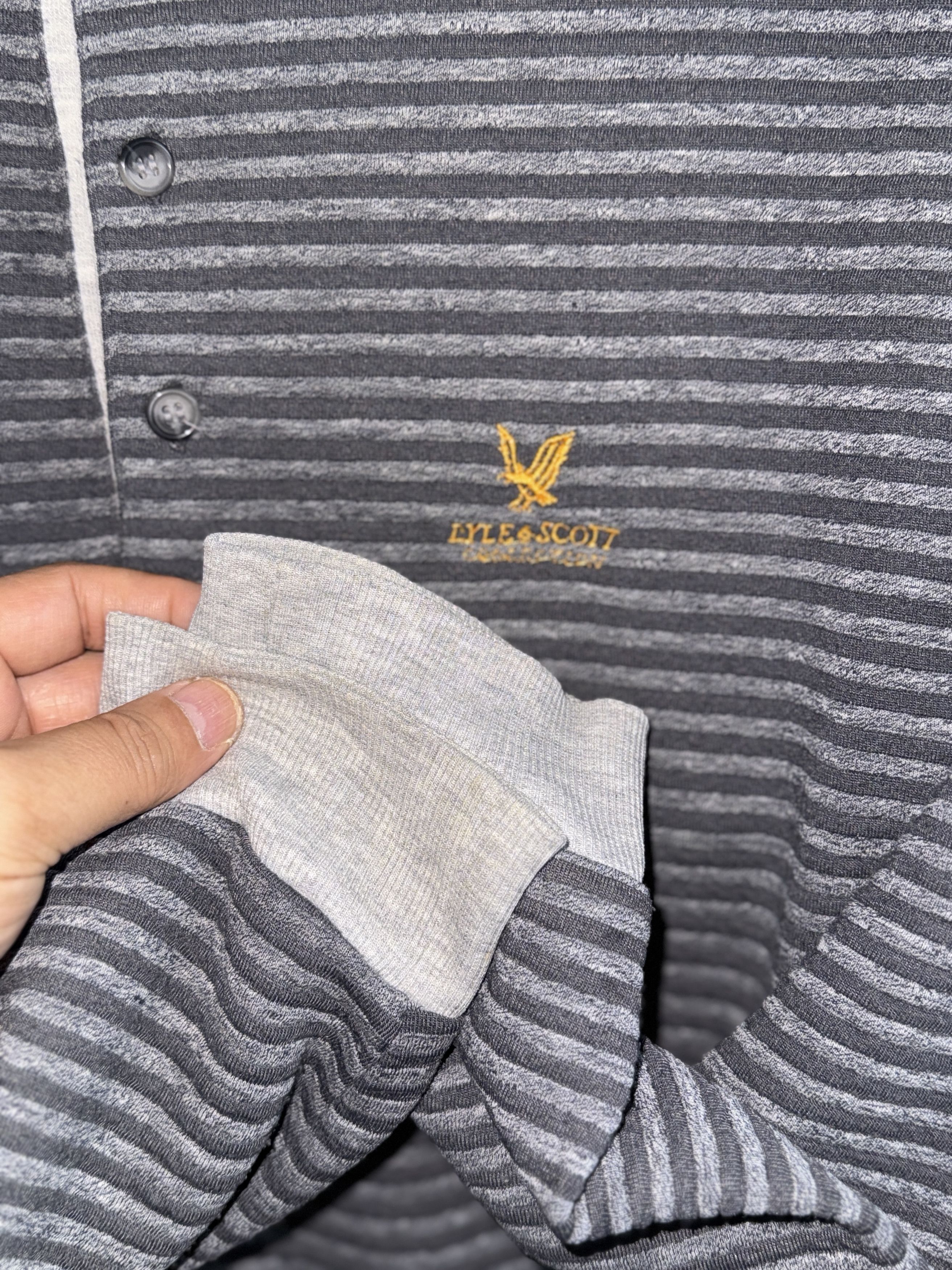 Lyle & Scott Lyle & Scott Stripe Long Sleeve Shirt Size US L / EU 52-54 / 3 - 3 Thumbnail